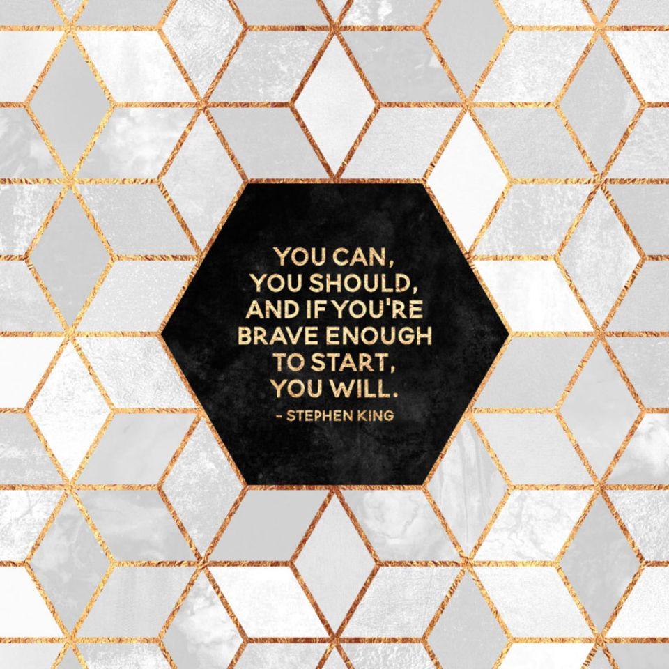 960x960 Rose Gold Quote Wallpaper Desktop