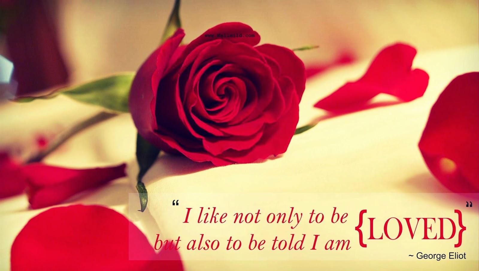 1600x905 Beautiful love quotes for her with rose flower image