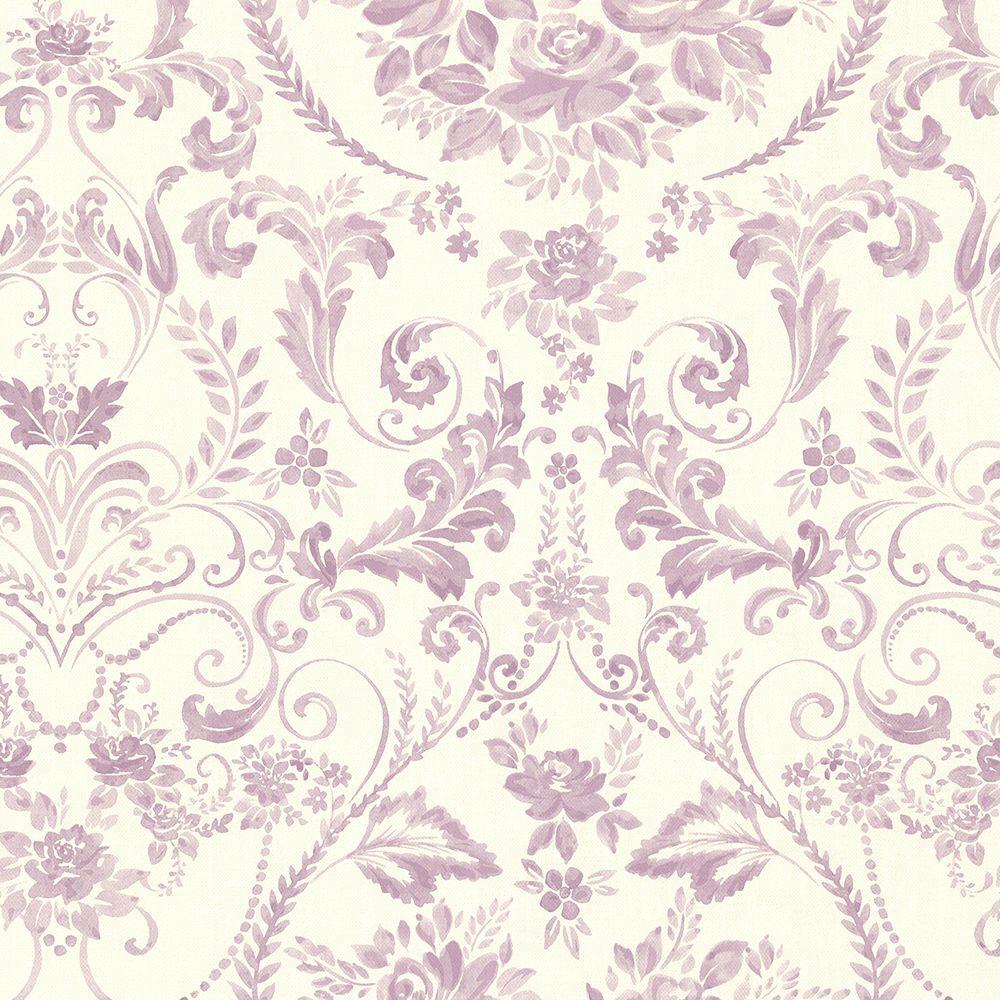 1000x1000 Wall Decor : Foil Damask Wallpaper Temporary Wallpaper Silver