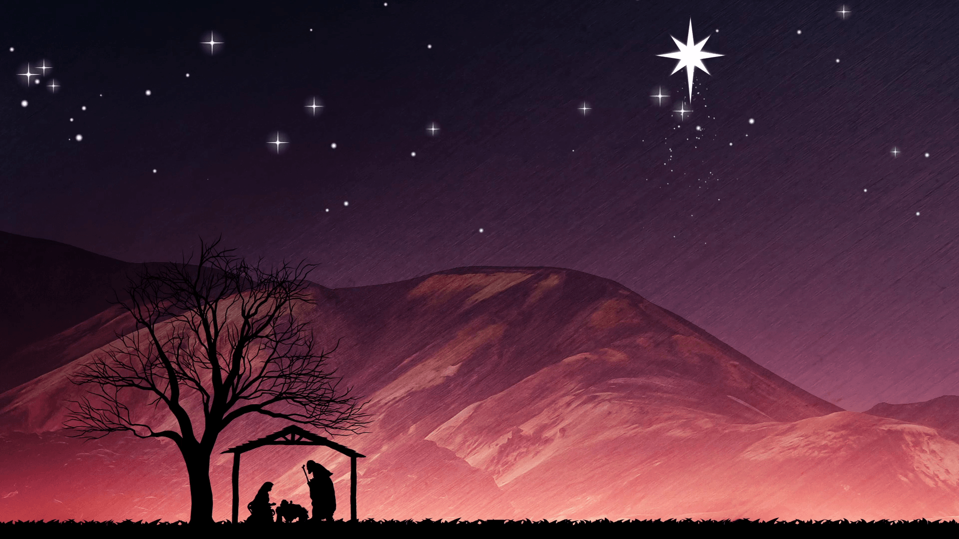 1920x1080 Baby Jesus Christmas Nativity Background.  Chuyển động kỳ nghỉ mùa đông