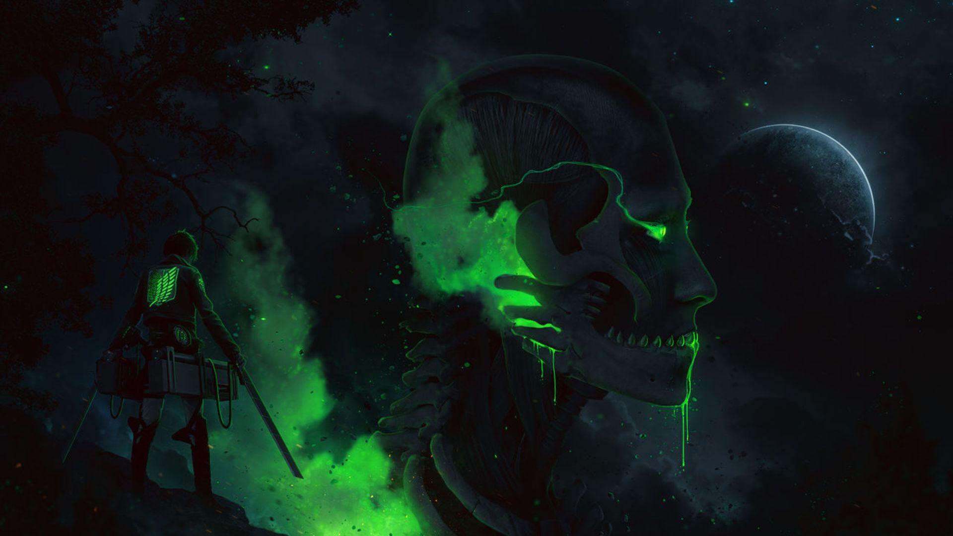 1920x1080 Attack on Titan Background 4k