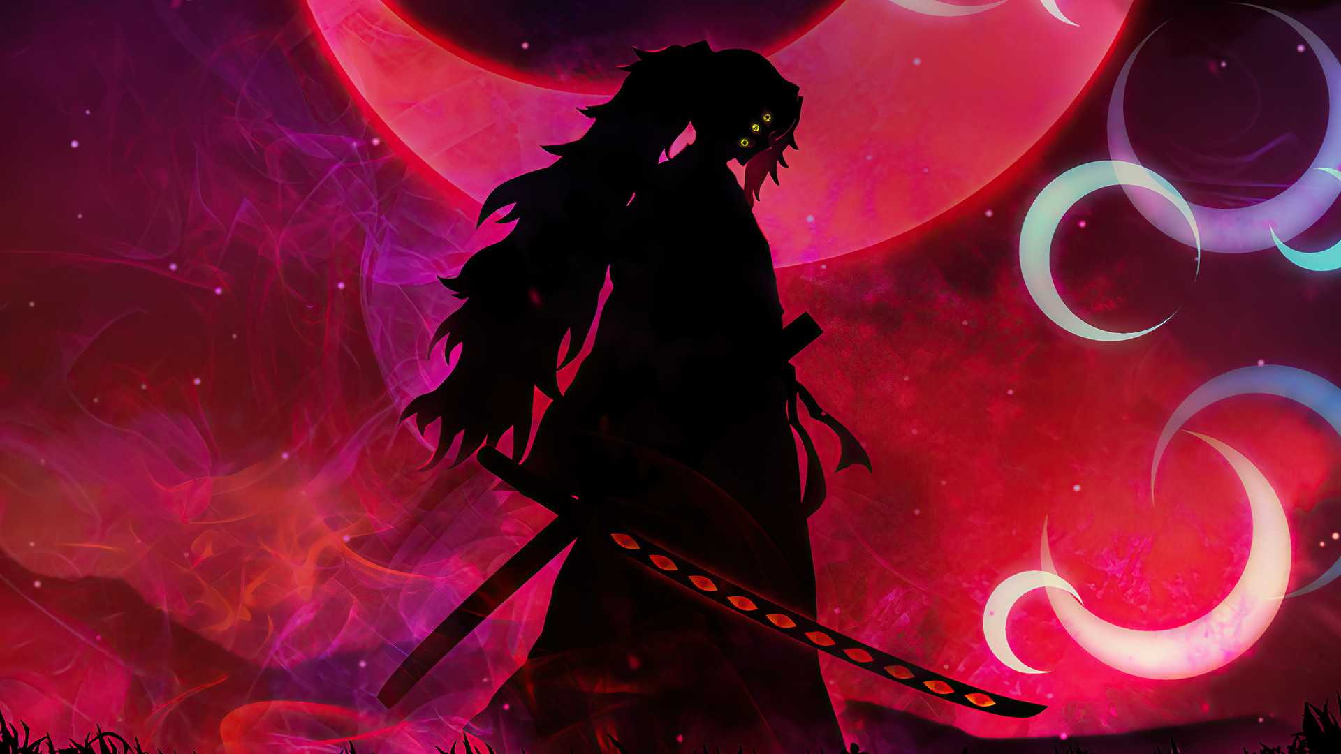 Kokushibou, Demon Slayer, 3D Motion Wallpaper #anime #animeedit #dem