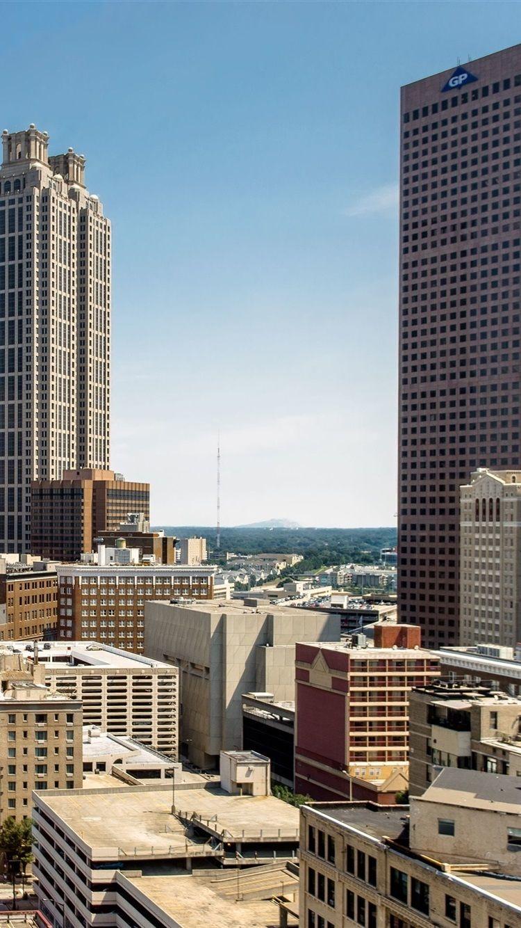 750x1334 Atlanta, Georgia, USA, skyscraper, building, house, city 750x1334
