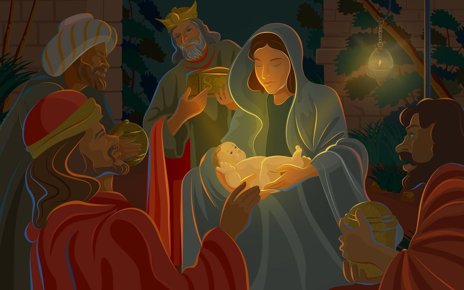 1920x1200 Christmas Nativity Scene wallpaperDownload free HD background