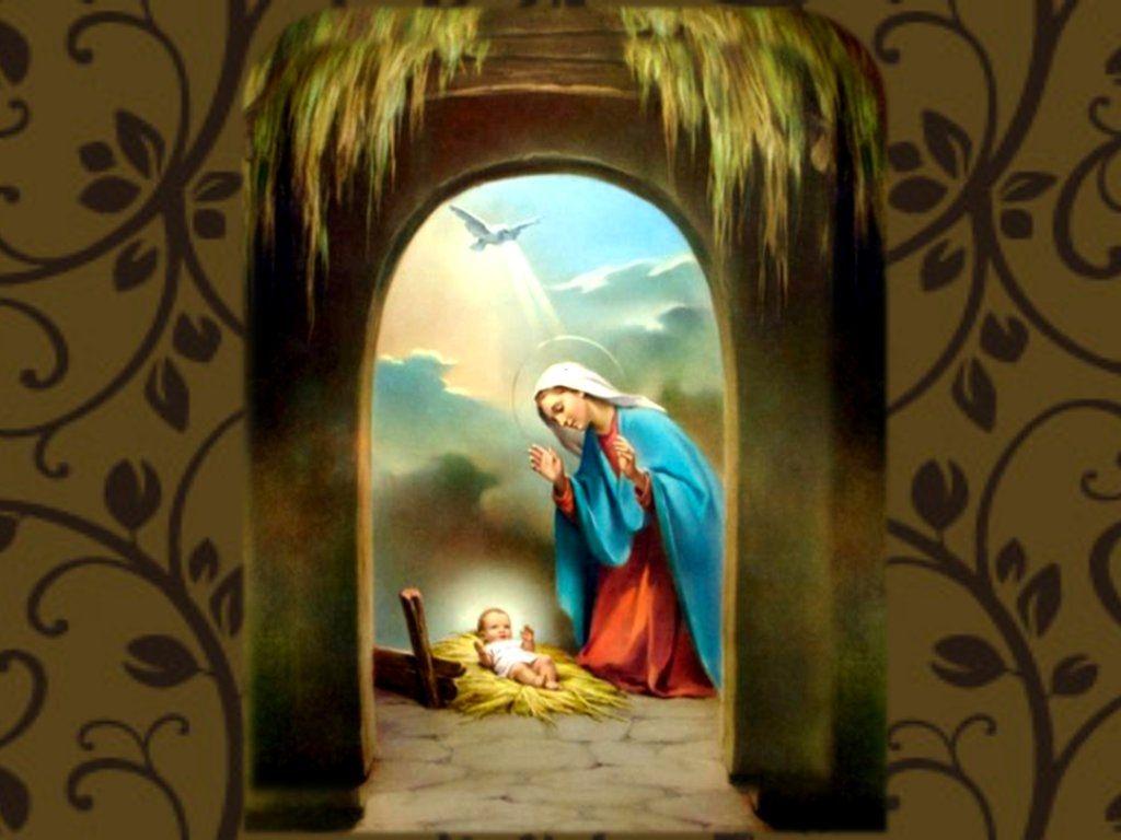 1024x768 Jesus christ s birth christianity Christmas god Jesus Christ manger
