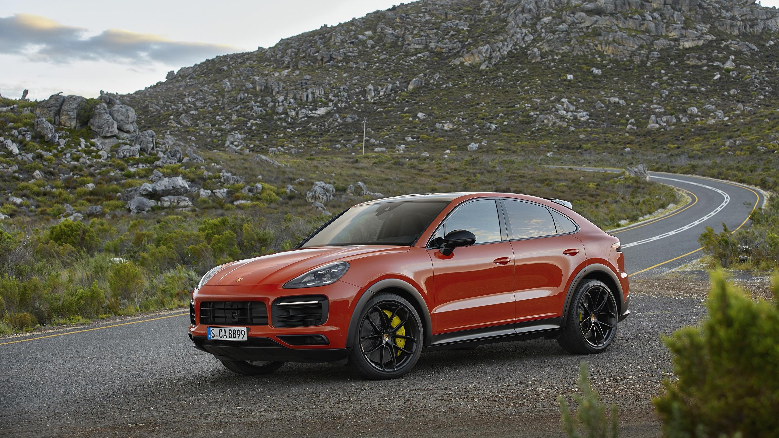 2560x1440 Picture Porsche CUV Cayenne Coupe Red auto Metallic 2560x1440