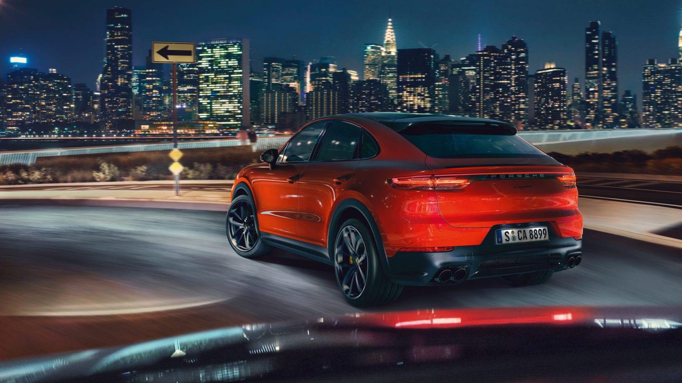 1400x788 Porsche Cayenne Turbo Coupe in Action