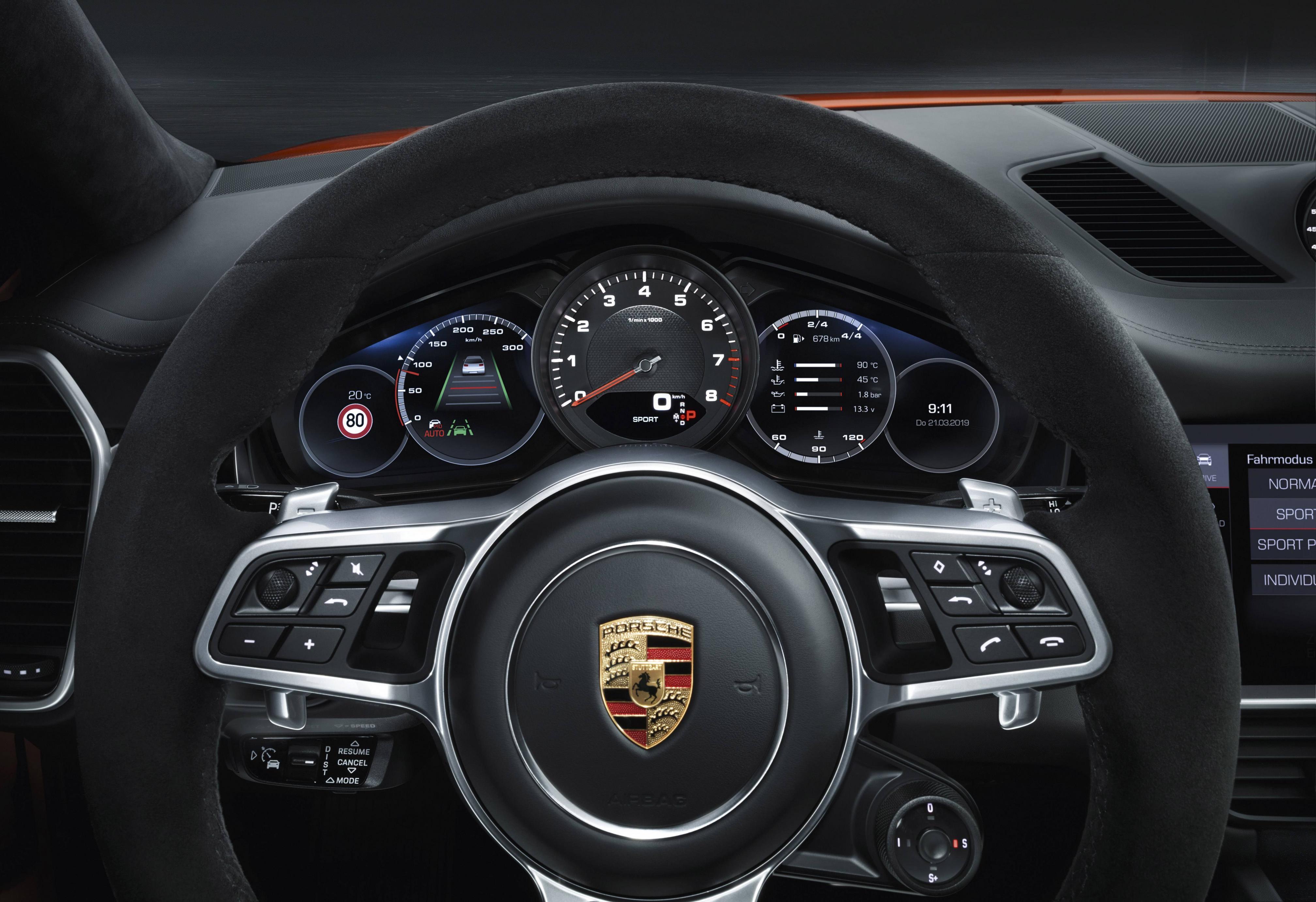 4032x2765 Download Porsche Cayenne Coupe Interior 2019 4K Wallpaper