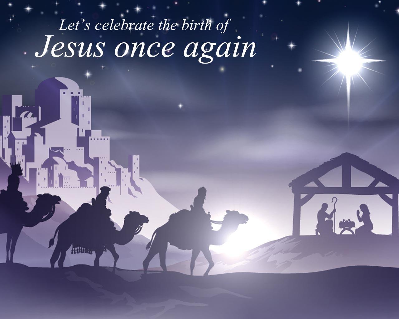 1280x1024 Jesus Christmas Wallpaper