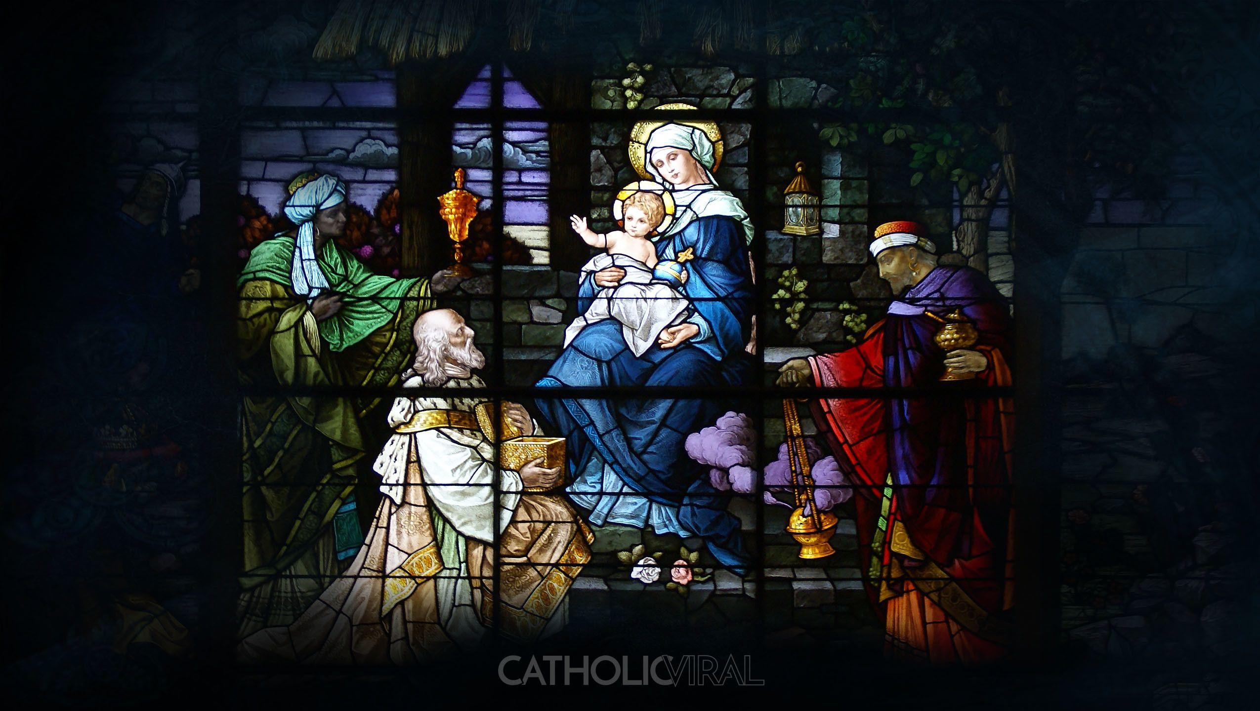 2550x1440 Christmas Nativity Scene Wallpaper