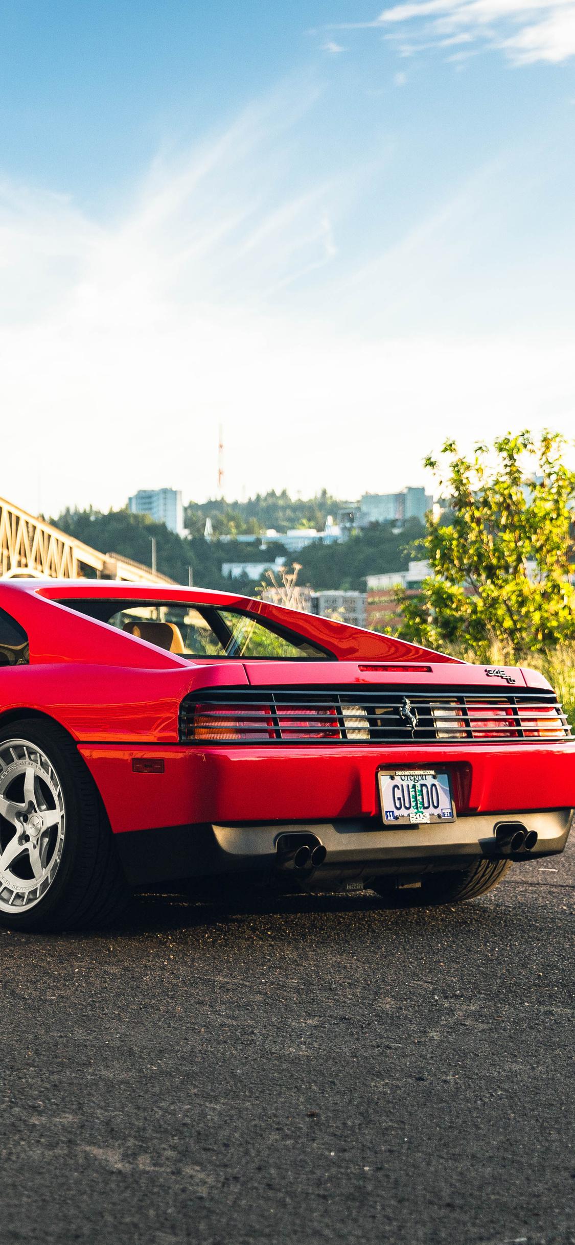 1125x2436 Ferrari 348 5k iPhone XS, iPhone iPhone X HD 4k Wallpaper, Image, Background, Photo and Picture
