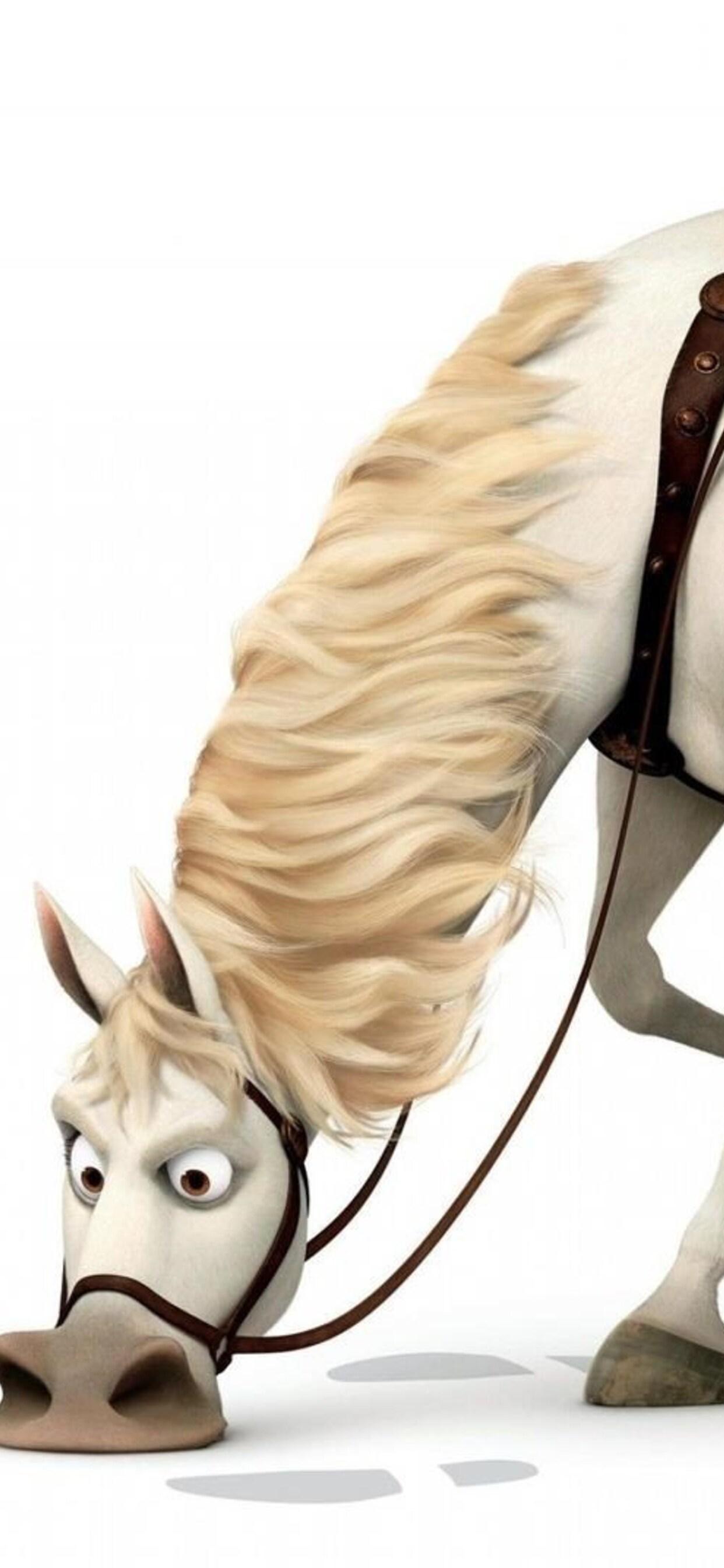 1242x2688 Horse In Tangled iPhone XS MAX HD 4k Wallpaper, Image, Background, Photo and Picture