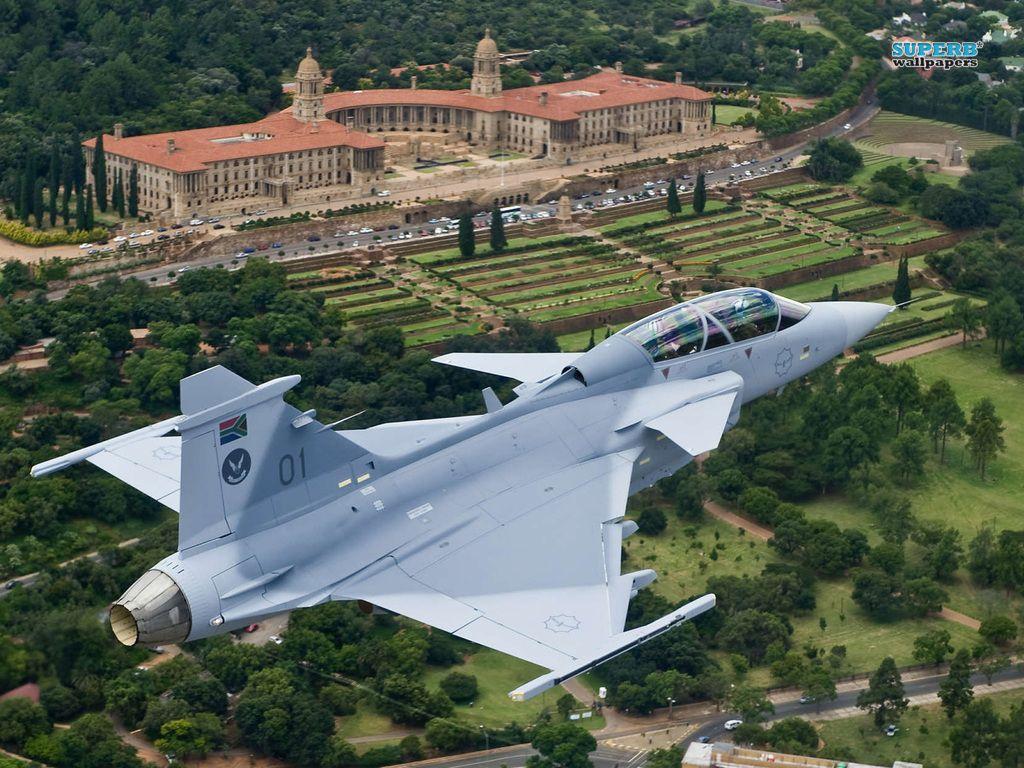 1024x768 JAS 39 Swedish Gripen. South African Air Force, Aircraft, Fighter Jets