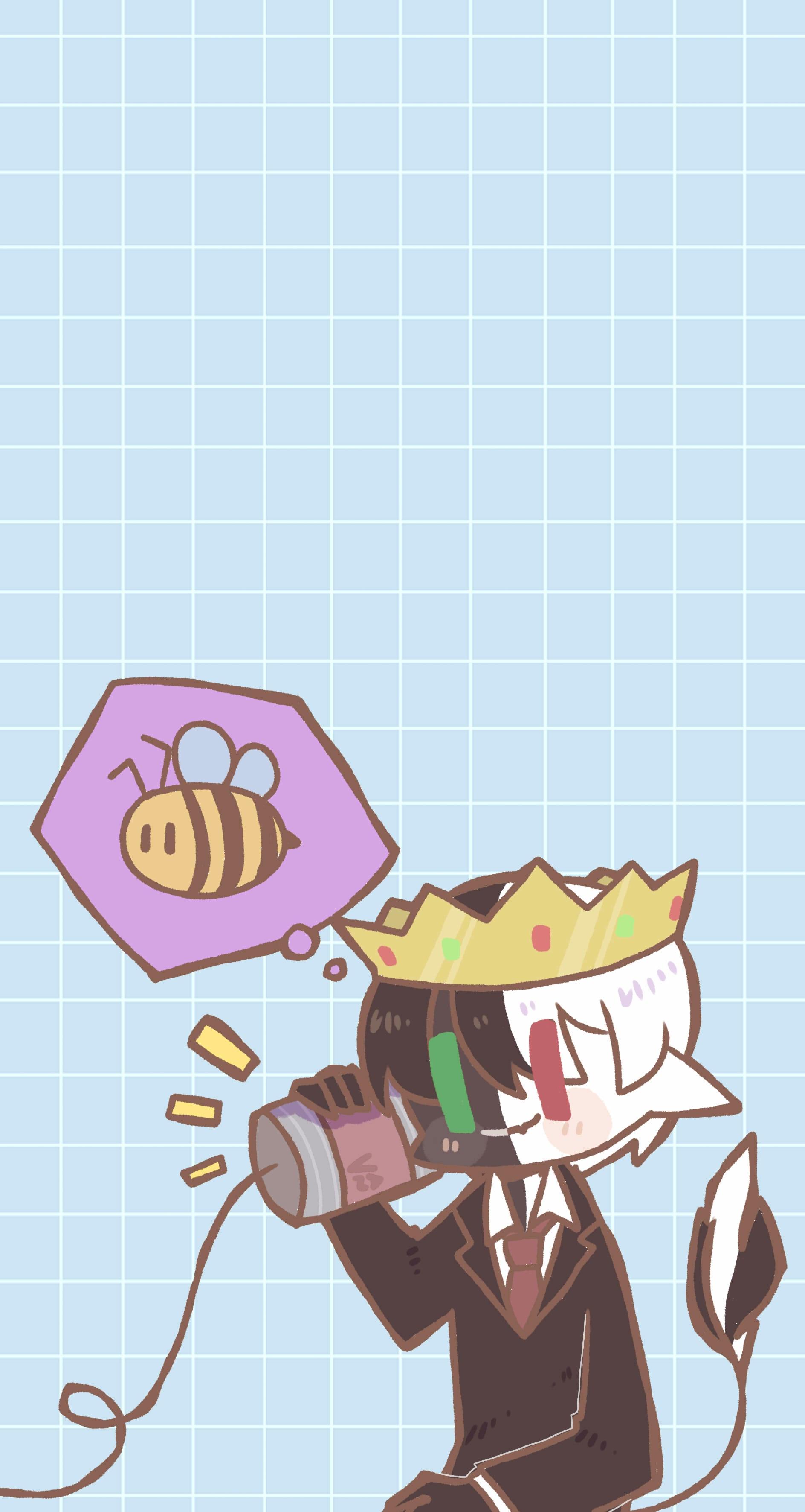 1888x3542 Bee Duo Wallpaper