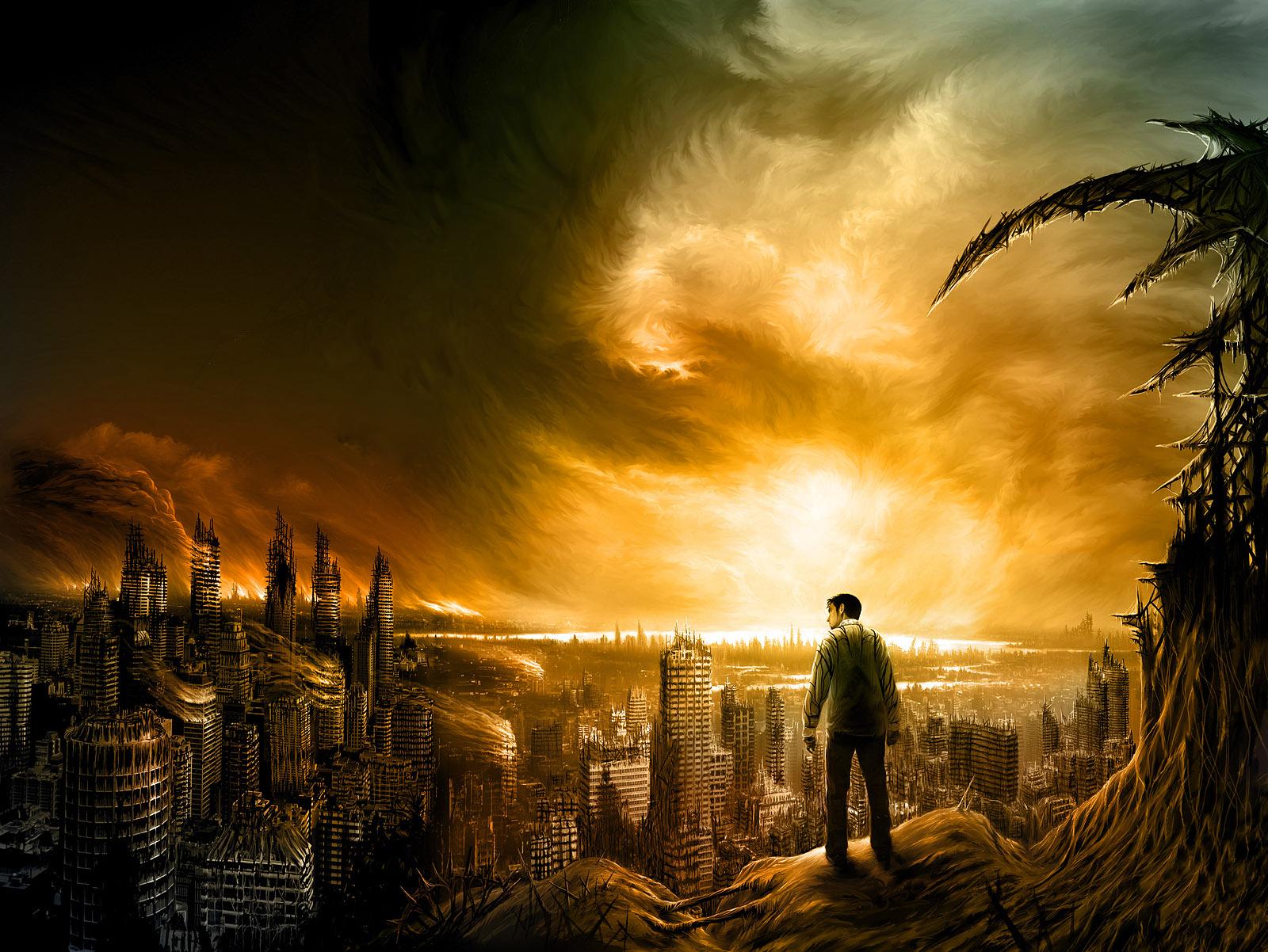 1600x1202 Apocalyptic Sci Fi Post Apocalyptic City Building Destruction Wallpaper:1600x1202