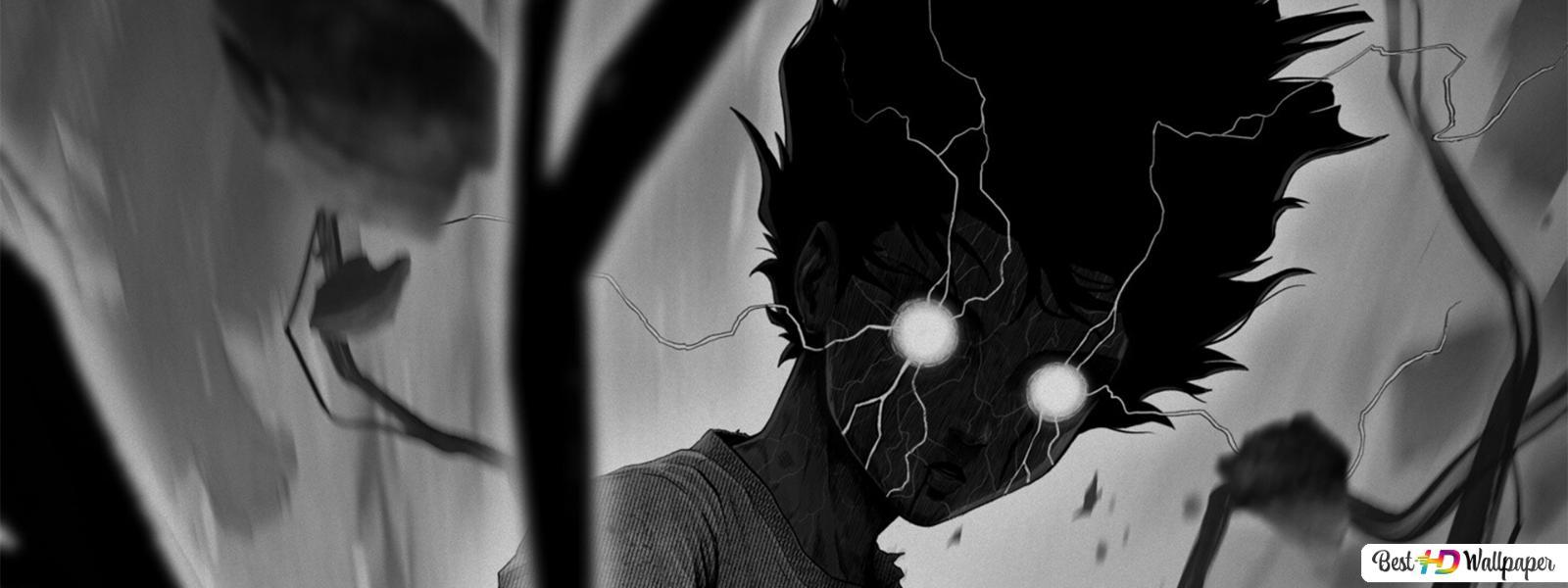 1600x600 Mob Psycho 100 Kageyama (White T Poison) HD Wallpaper Download