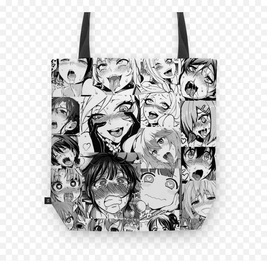 900x881 Bolsa Ahegao Face Compilation De Livolam Colab55 Girl Hentai Preto E Branco Png, Ahegao Face Transparent transparent png image. com