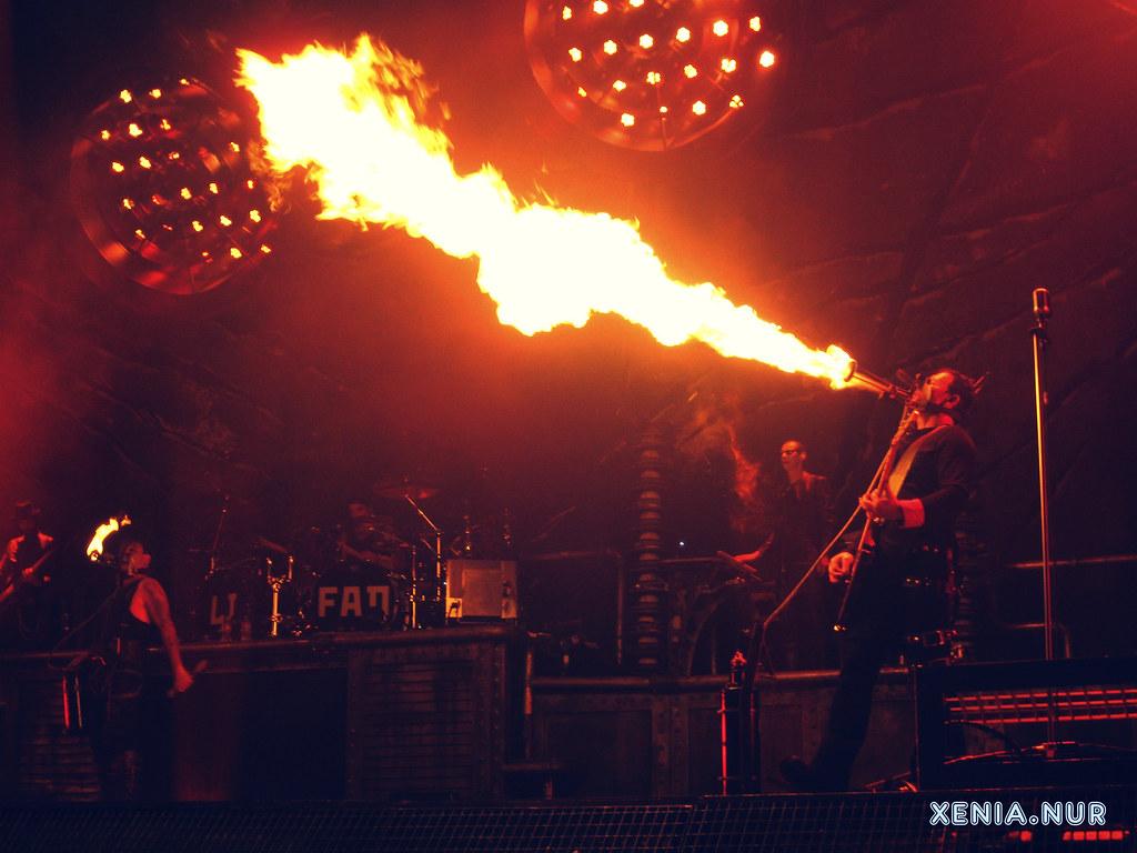 1024x768 Rammstein LIFAD Tour 2011 USA. Richard Kruspe, Rammstein