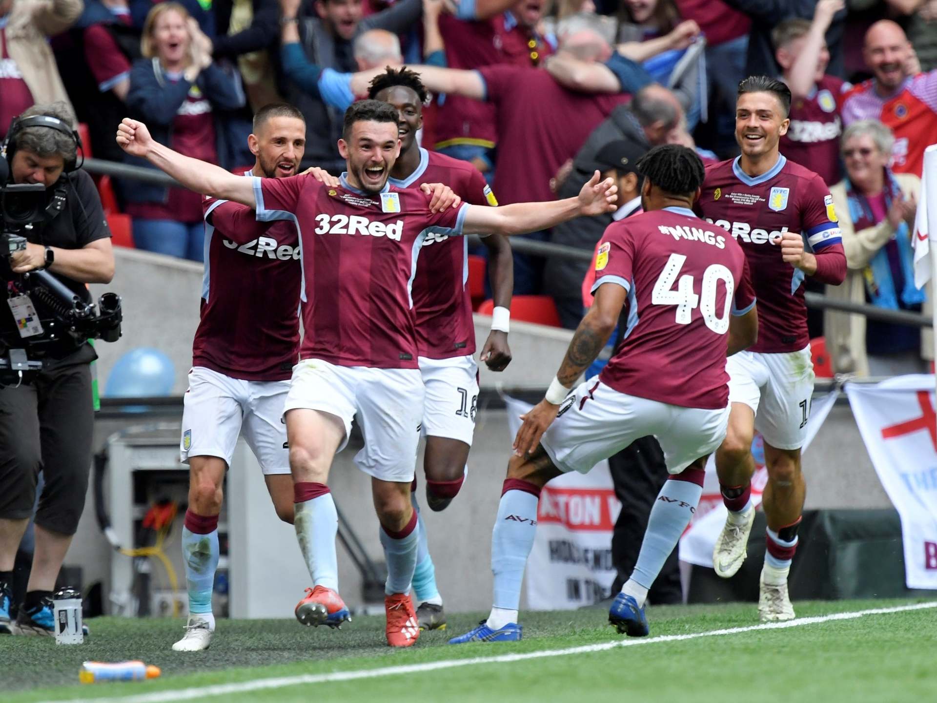 1920x1440 Aston Villa vs Derby result: Villains survive late scare to earn promotion to Premier League