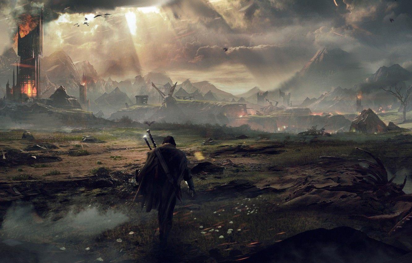 1332x850 Wallpaper warrior, Ghost, The Lord Of The Rings, The Lord