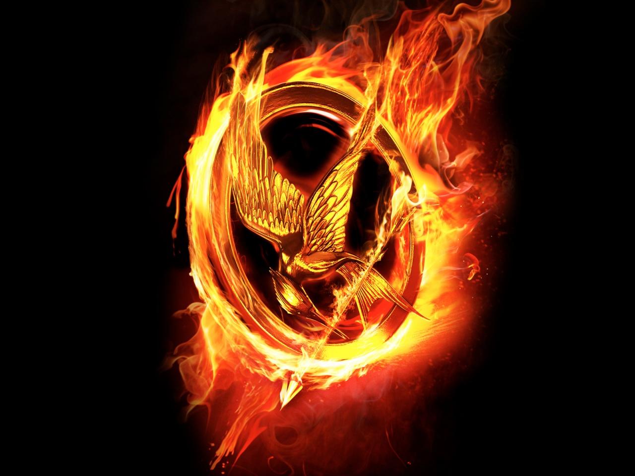 1280x960 Hunger Games Fire Logo desktop PC and Mac wallpaper