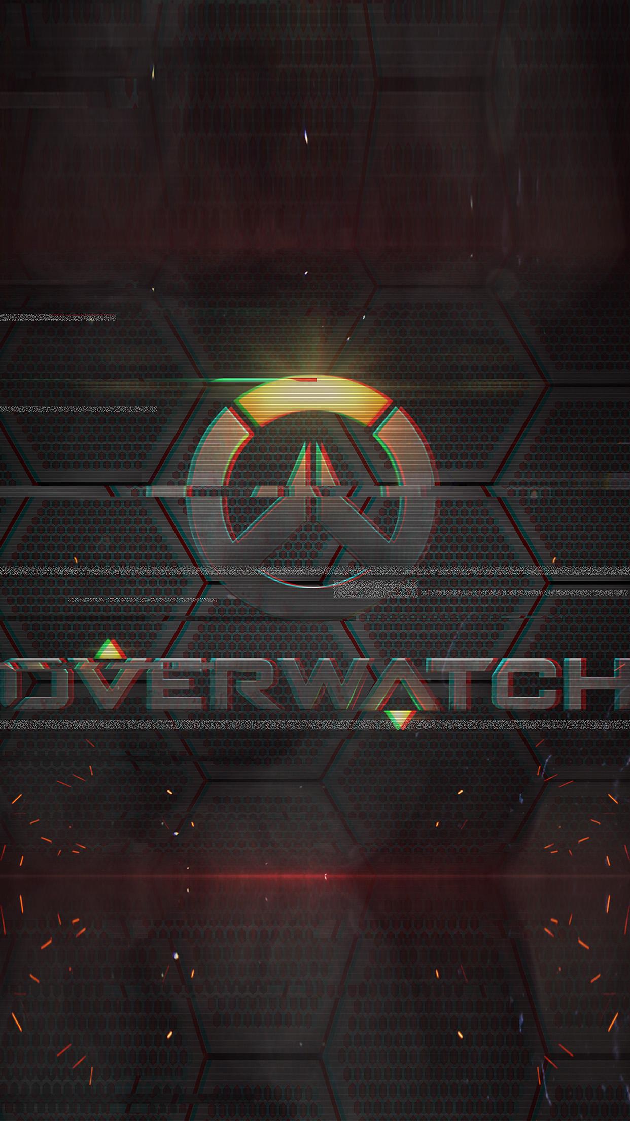 1242x2208 Overwatch Logo Game Art Illustration Android Wallpaper Logo Wallpaper Android