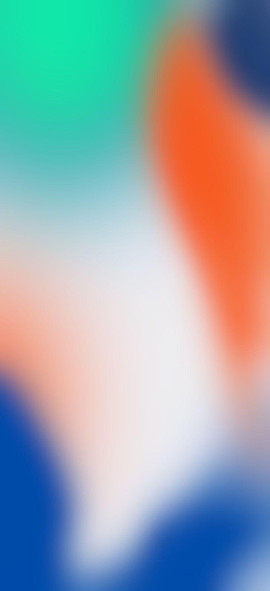 904x1976 iOS 11, iPhone X, cam, xanh lá cây, xanh lam, Cổ phiếu, trừu tượng, táo