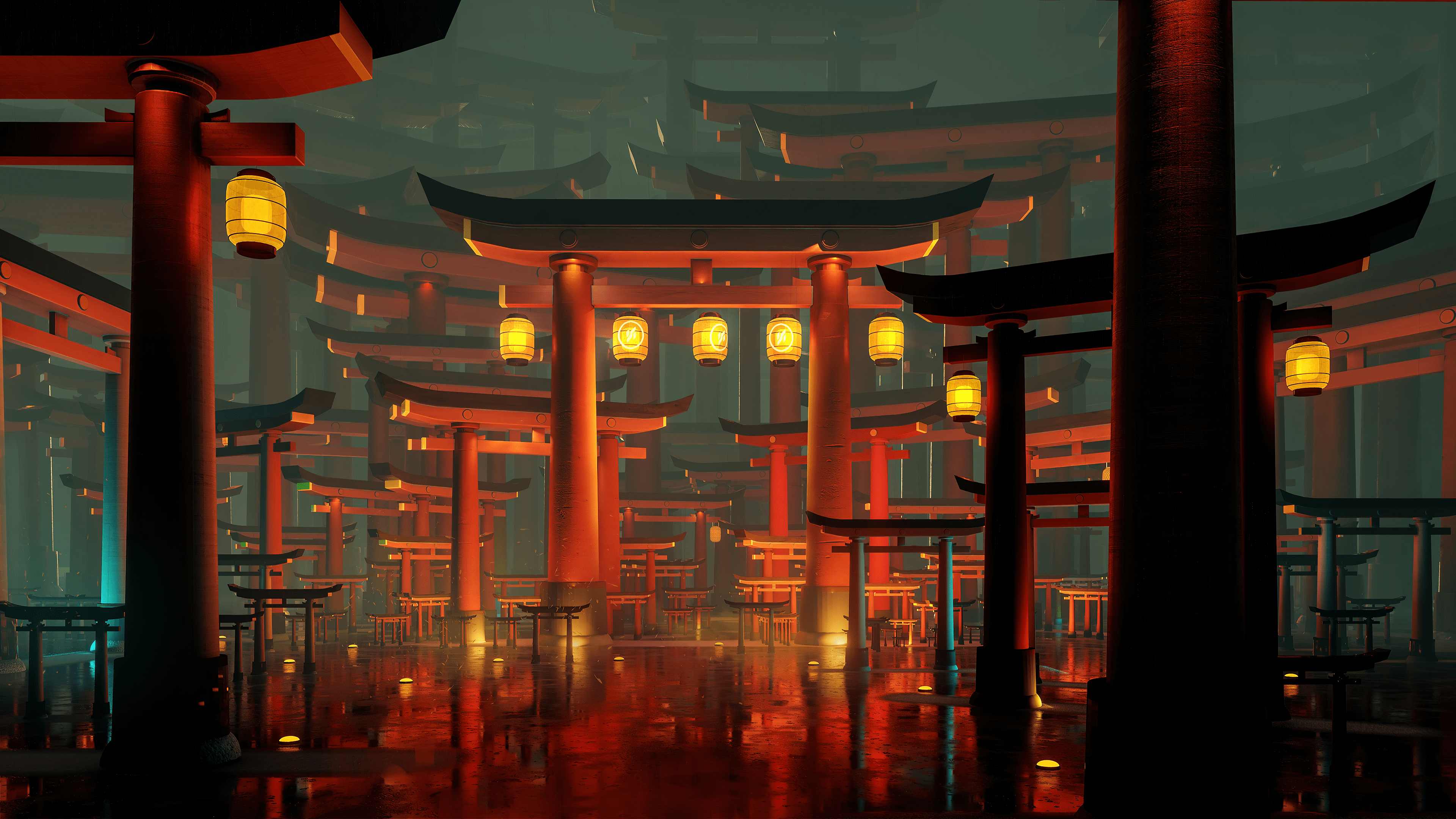 3840x2160 Torii Gates HD Wallpaper For Tech