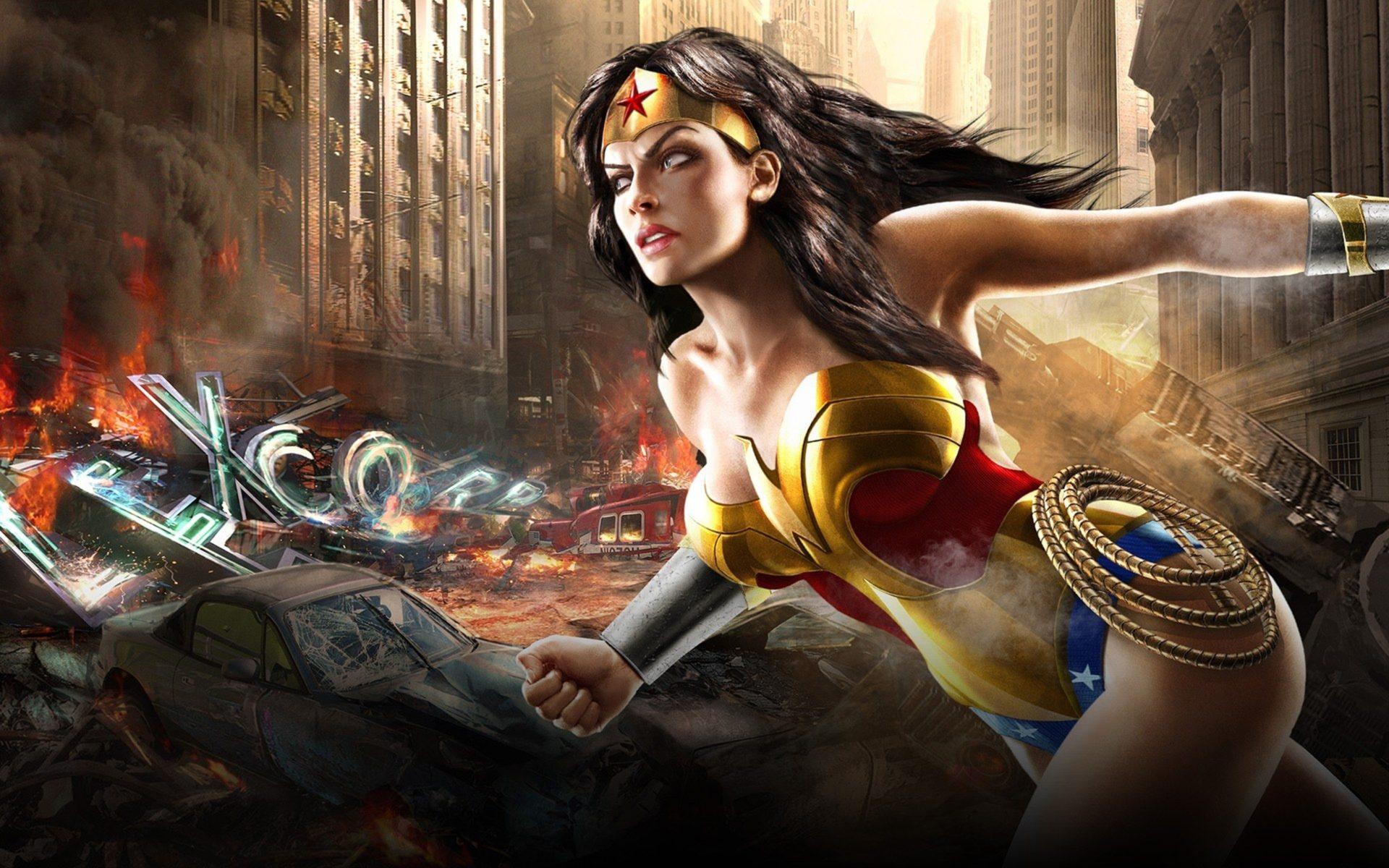 1920x1200 Wonder Woman dc universe online video game Desktop Wallpaper HD for mobile phones and laptops 4000x2500 :