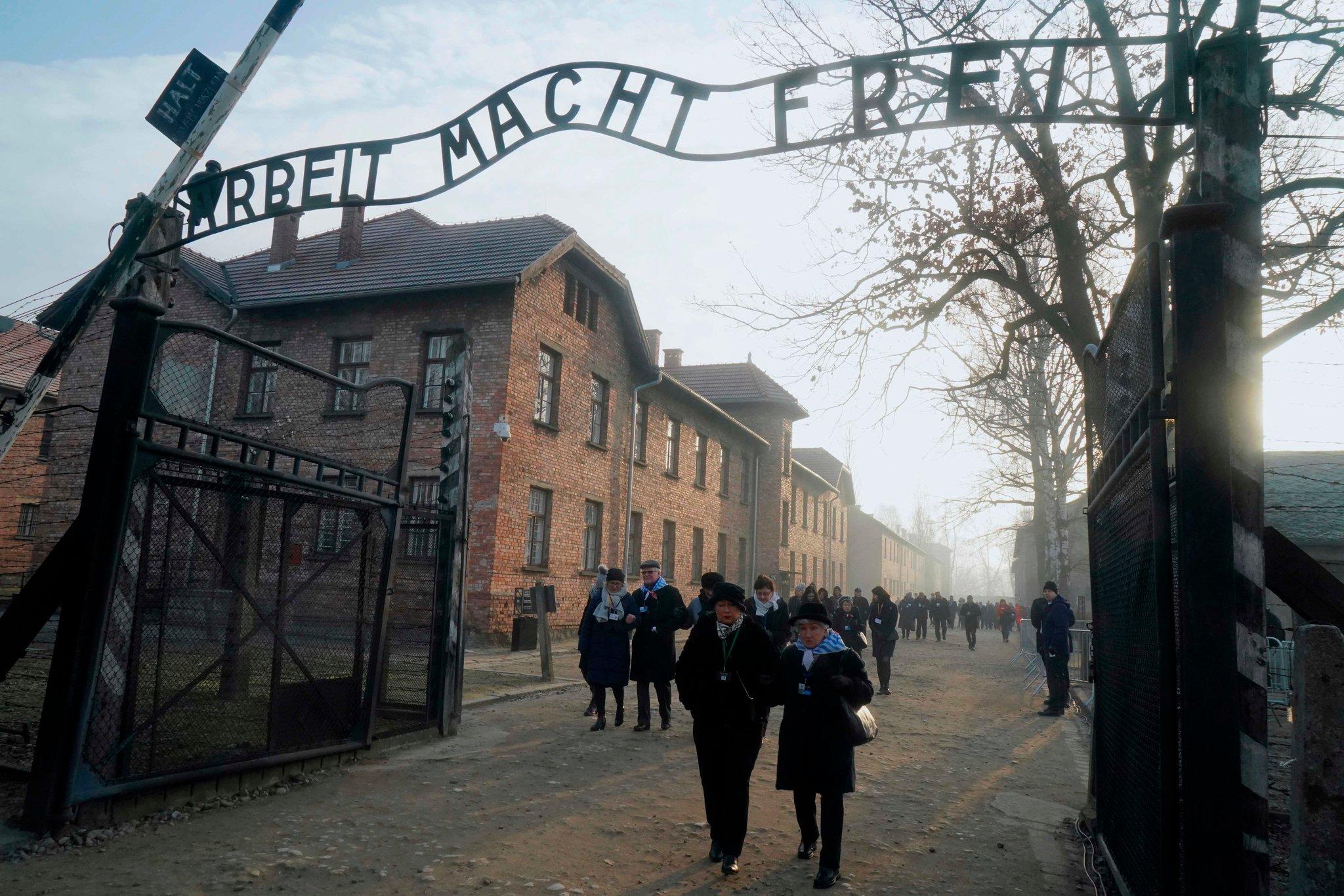 2048x1365 At Auschwitz, Holocaust Survivors Plead 'Never Forget'