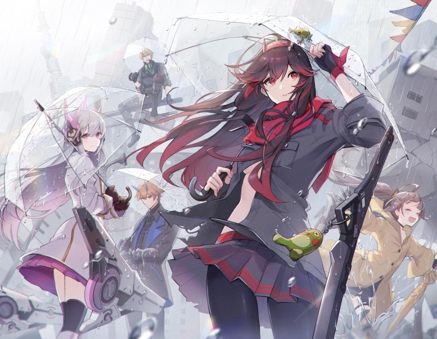 1500x1167 breasts group kamui (punishing: gray raven) lee (punishing: gray raven) liv (punishing: gray raven) lucia (punishing: gray raven) male nasubi (1ra1ri1ko2cho1mi2na) no bra open shirt punishing: gray raven rain sword tagme (character)