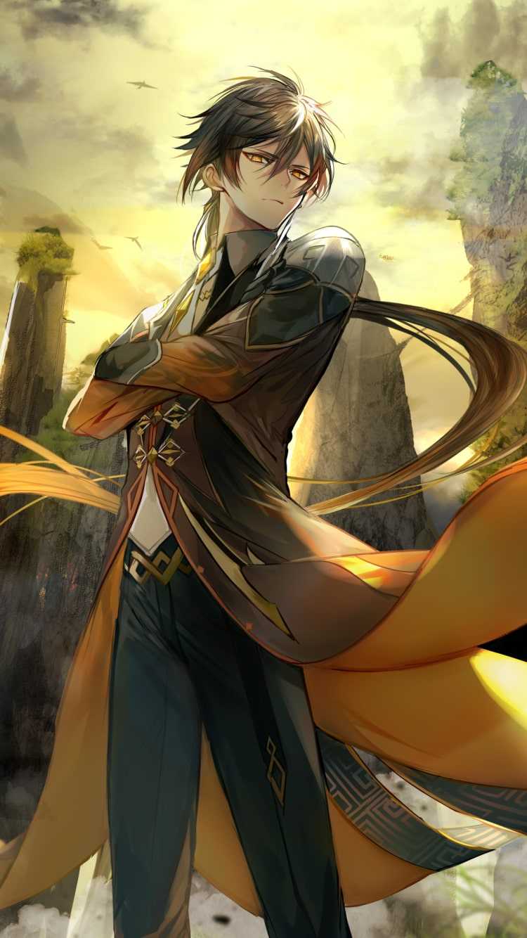 750x1334 Zhongli Wallpaper