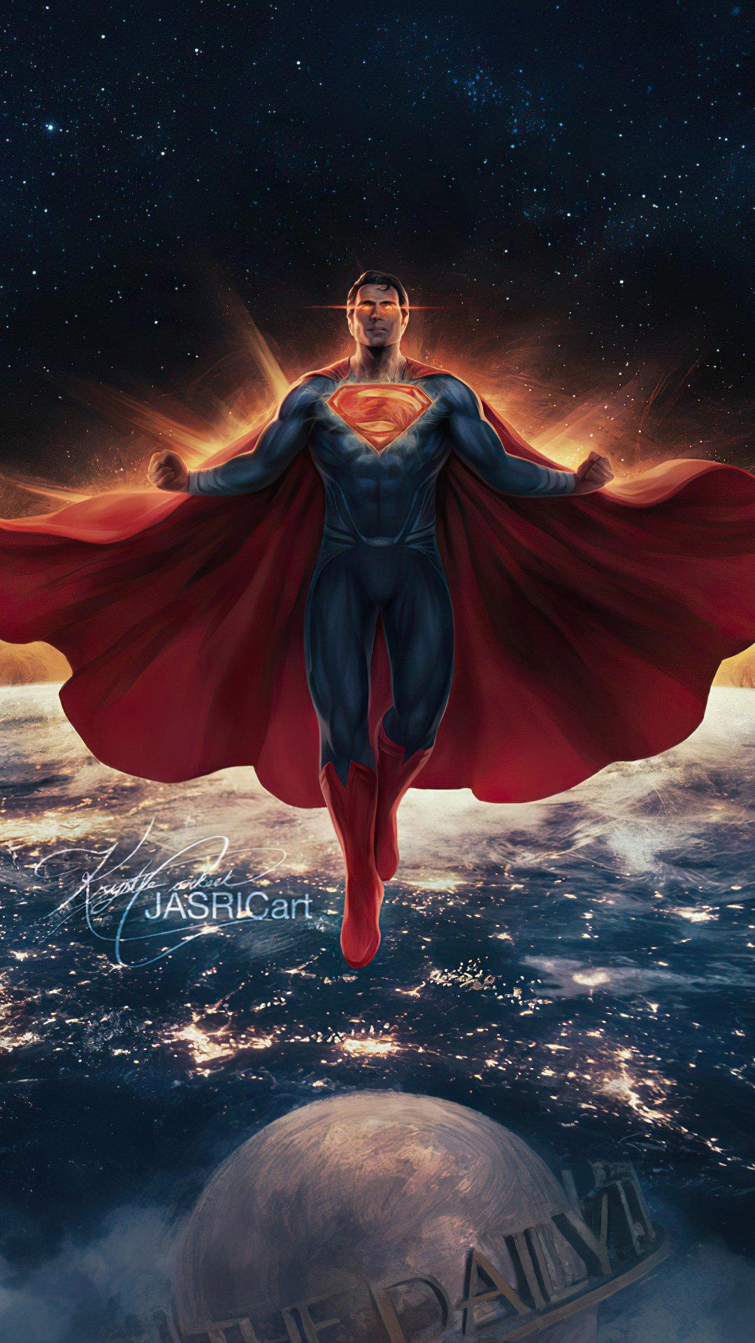 1080x1920 Superman classic suit Justice League Wallpaper 4k Ultra HD