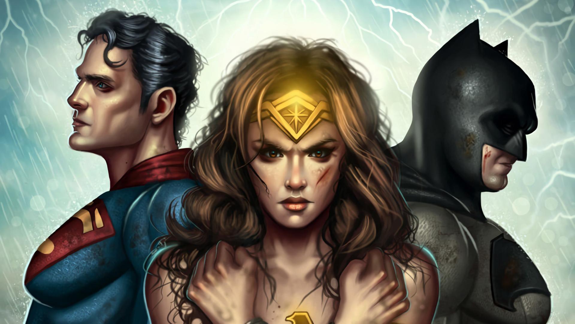 1920x1081 Batman Dc Comics Superman Wonder Woman Wallpaper:1920x1081