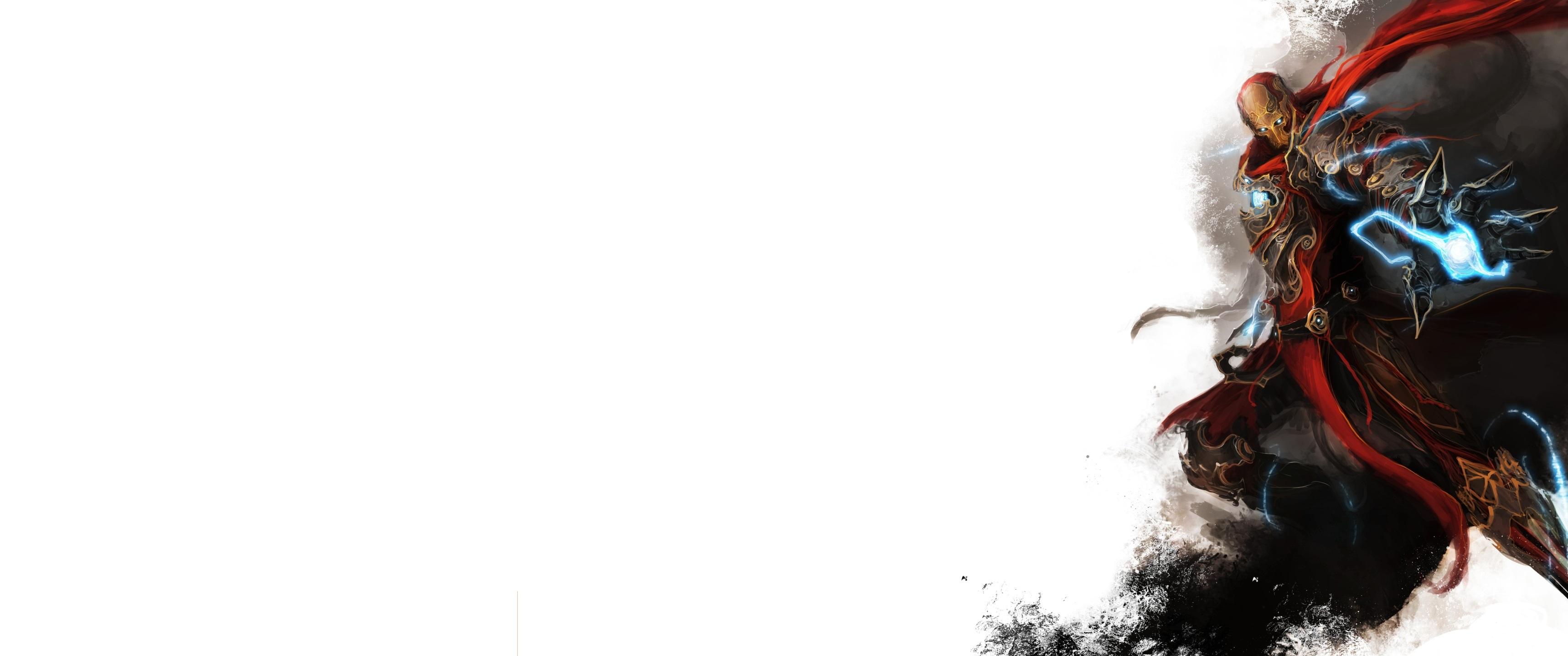 3440x1440 Medieval Iron Man HD Wallpaper