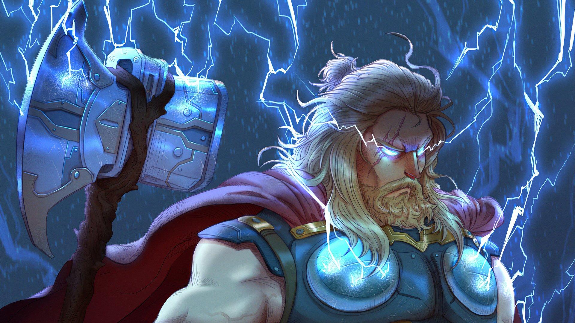 Thor Anime Wallpapers - Top Free Thor Anime Backgrounds - WallpaperAccess