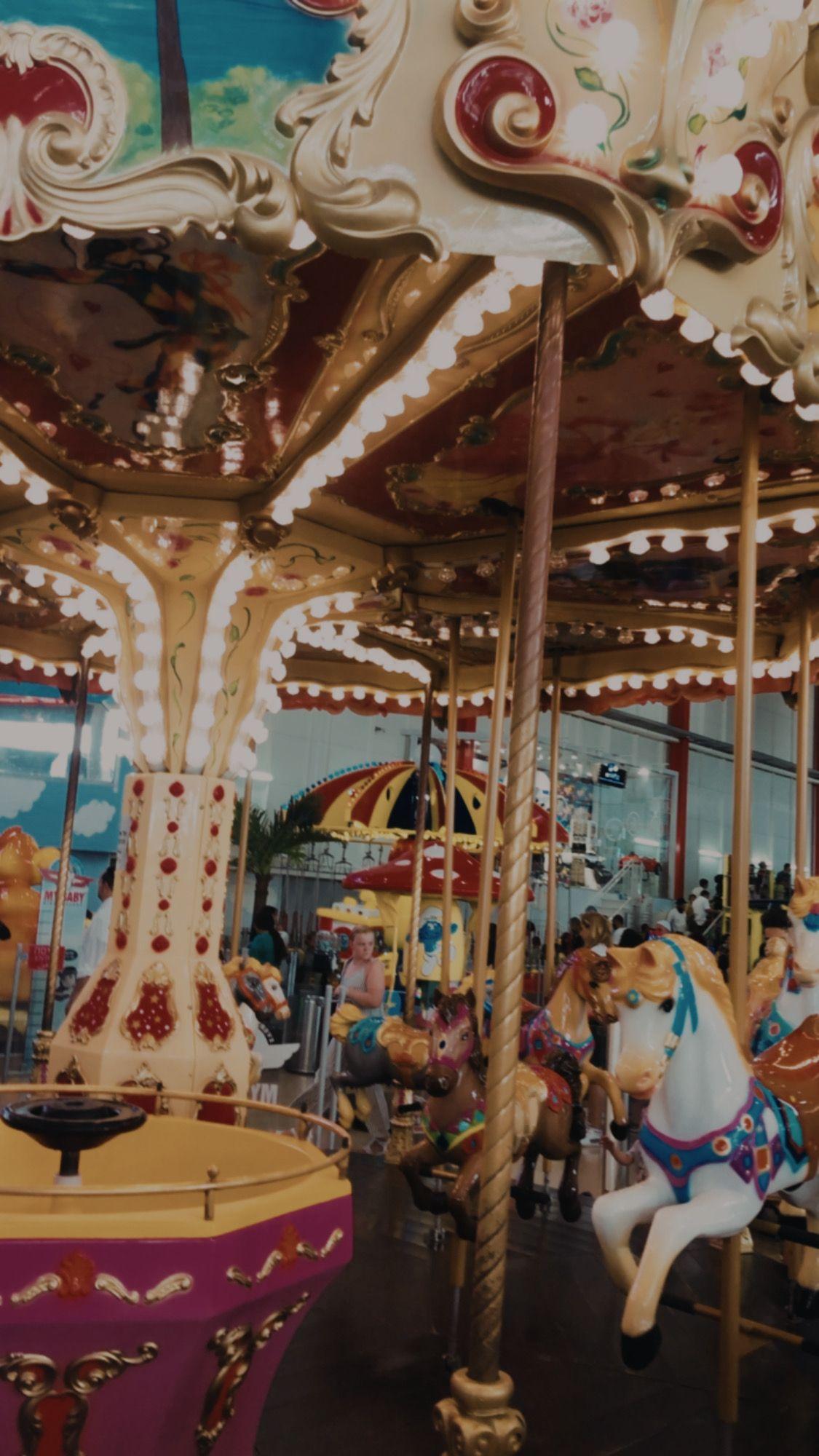 1125x2000 Carrousel wallpaper aestheric. Creepy photography, Wallpaper carousel, Creepy carnival