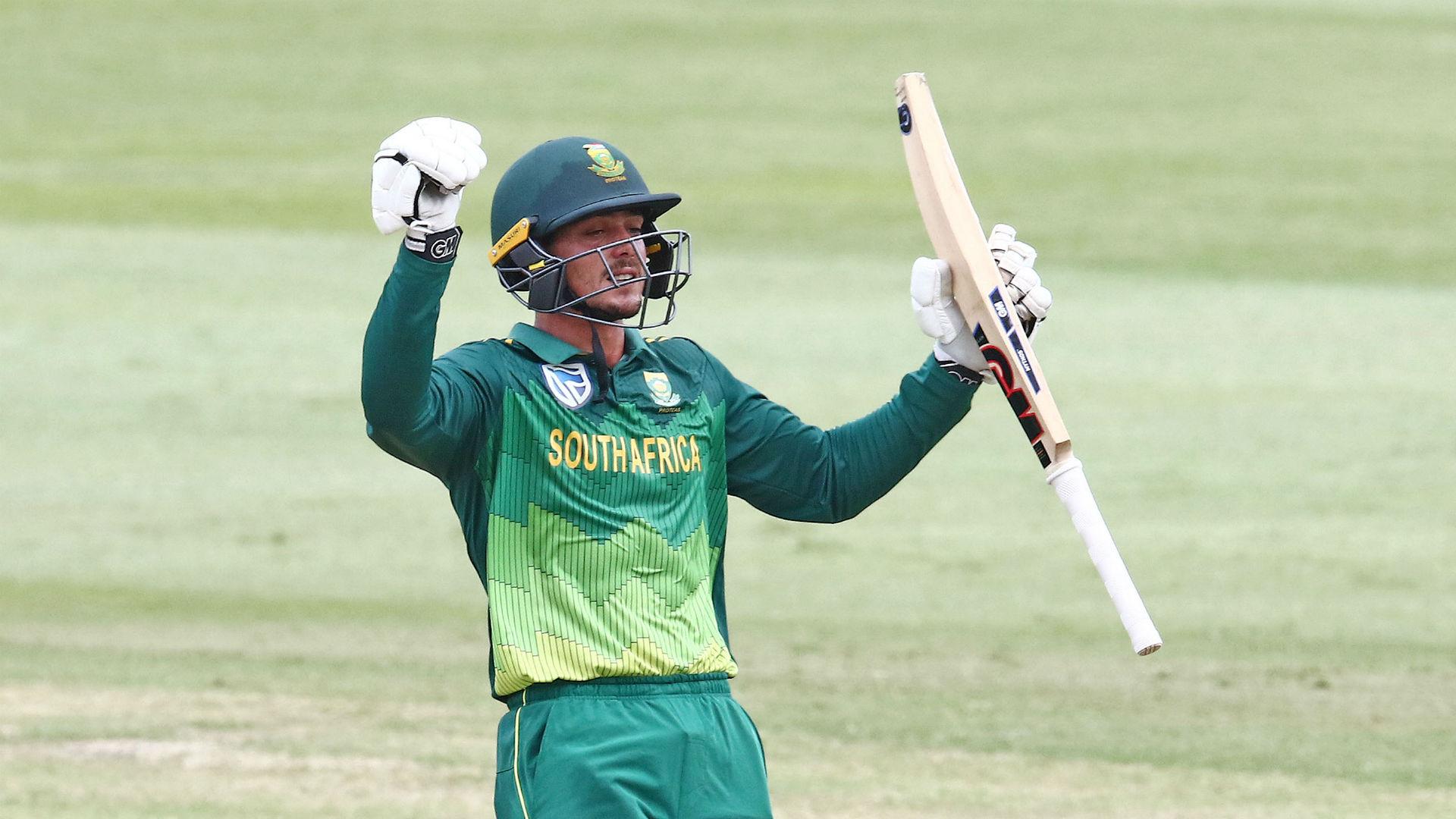 1920x1080 Quinton de Kock ton seals South Africa series win