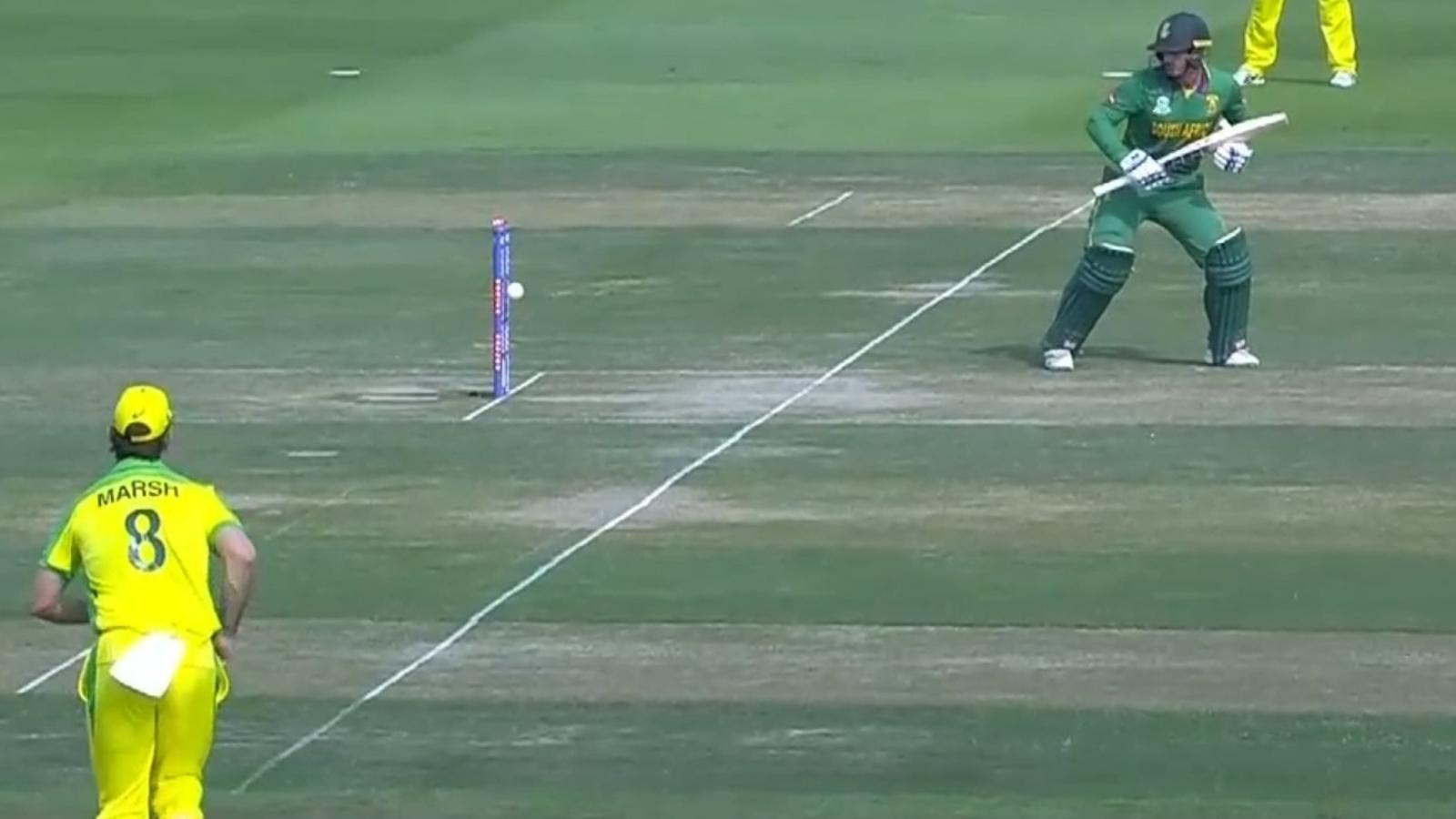 1600x900 VIDEO: Onto Thigh Pad, One Bounce, And Bowled De Kock's Comical, Almost Slow Mo, Dismissal Against Australia WATCH