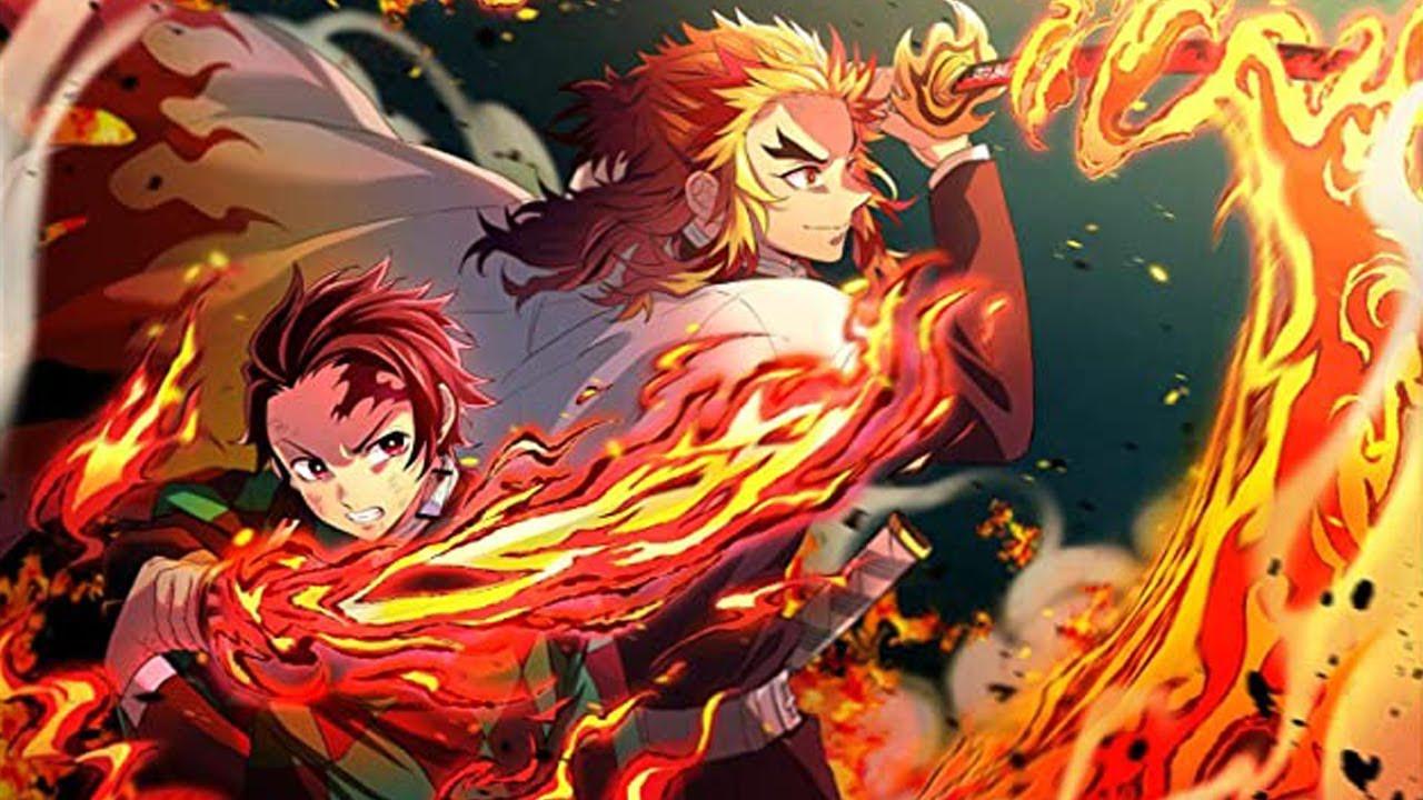 1280x720 ☀️Sun Breathing Tanjiro vs Ninth Form Rengoku