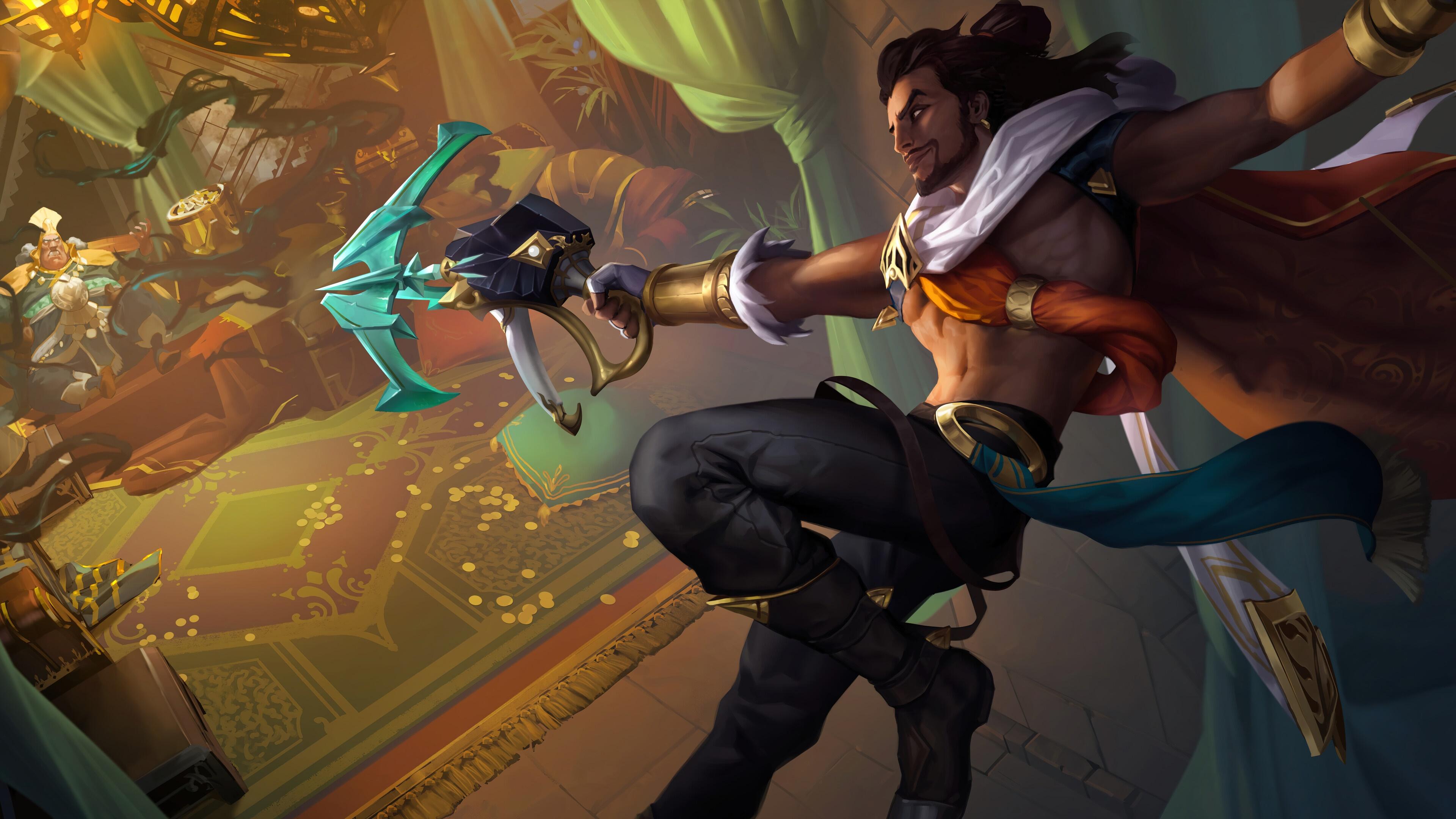 3840x2160 akshan, legends of runeterra, lol, 4k, pc, wallpaper HD Wallpaper