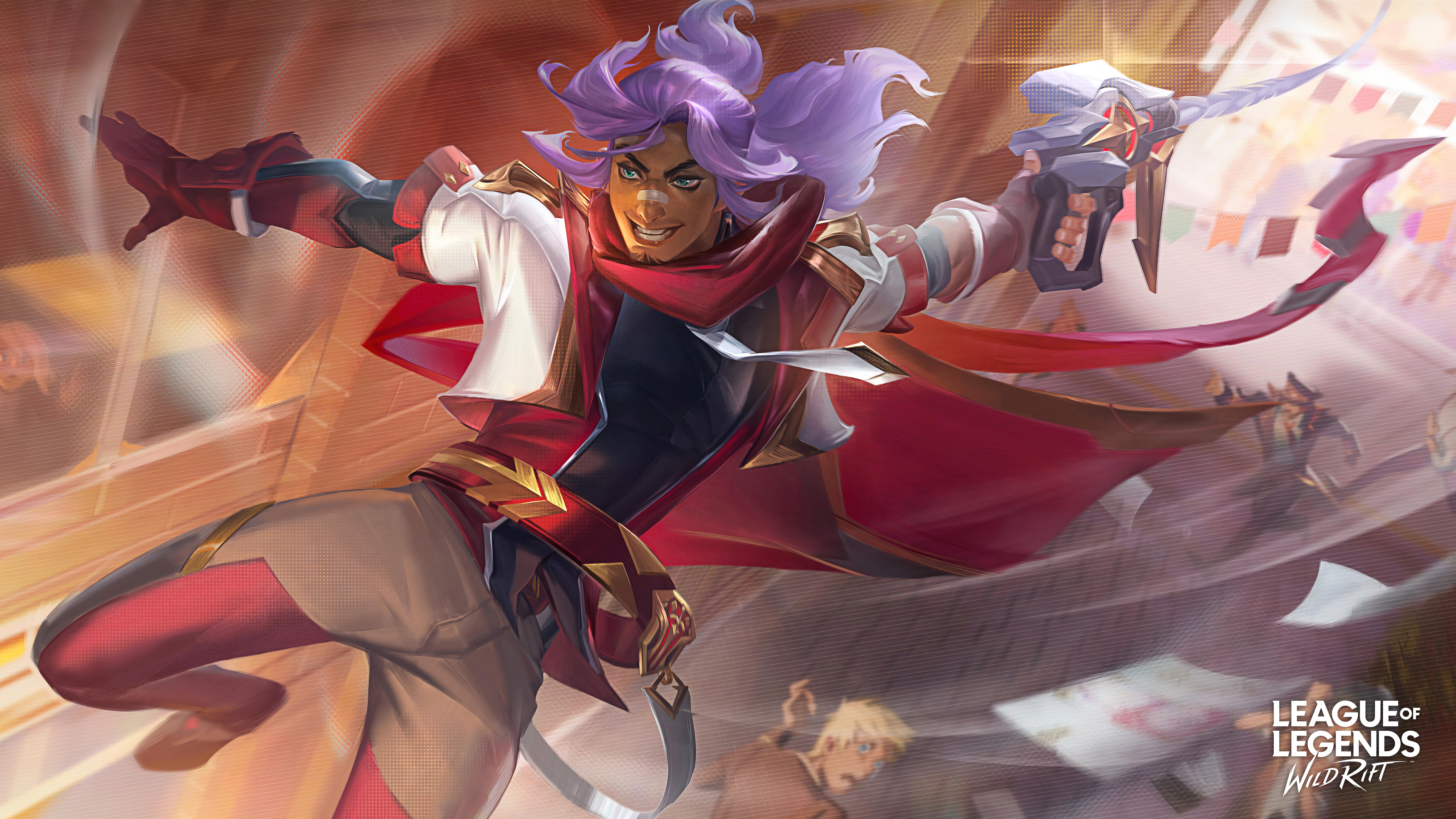 7680x4320 Akshan League Of Legends Battle Academia Wild Rift ADC Adcarry School League Of Legends Riot Games D Wallpaper:7680x4320