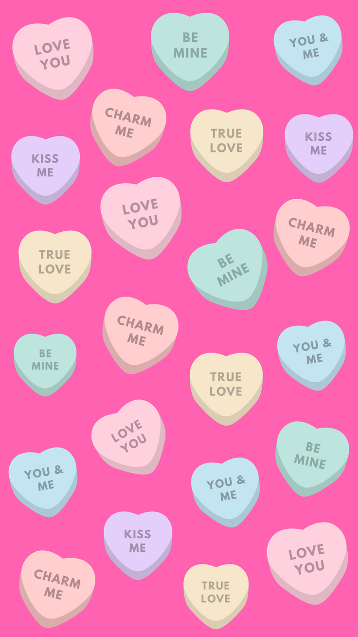 736x1308 Cute Valentines Wallpaper