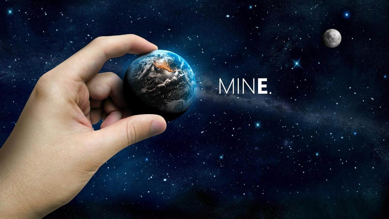 1366x768 Mine Creative Design Wallpaper