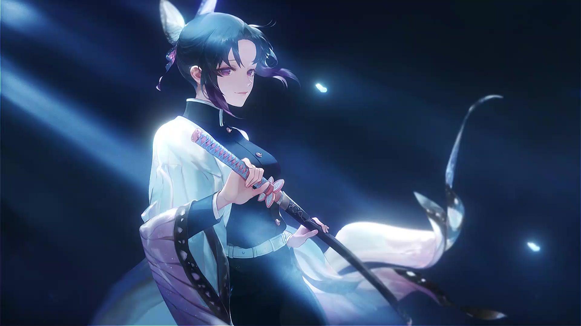 1920x1080 Kochou Shinobu Kimetsu No Yaiba Live Wallpaper 4K of Wallpaper for Andriod