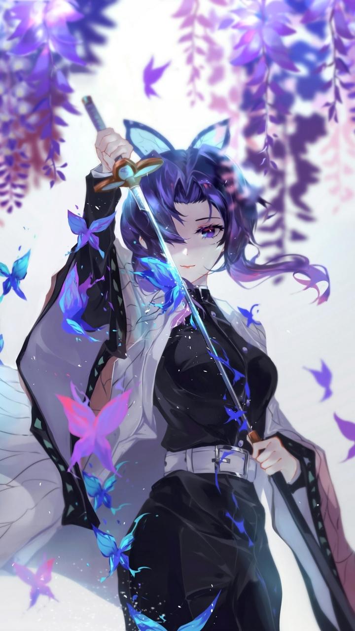 720x1280 Shinobu Wallpaper Kimetsu No Yaiba Wallpaper & Background Download