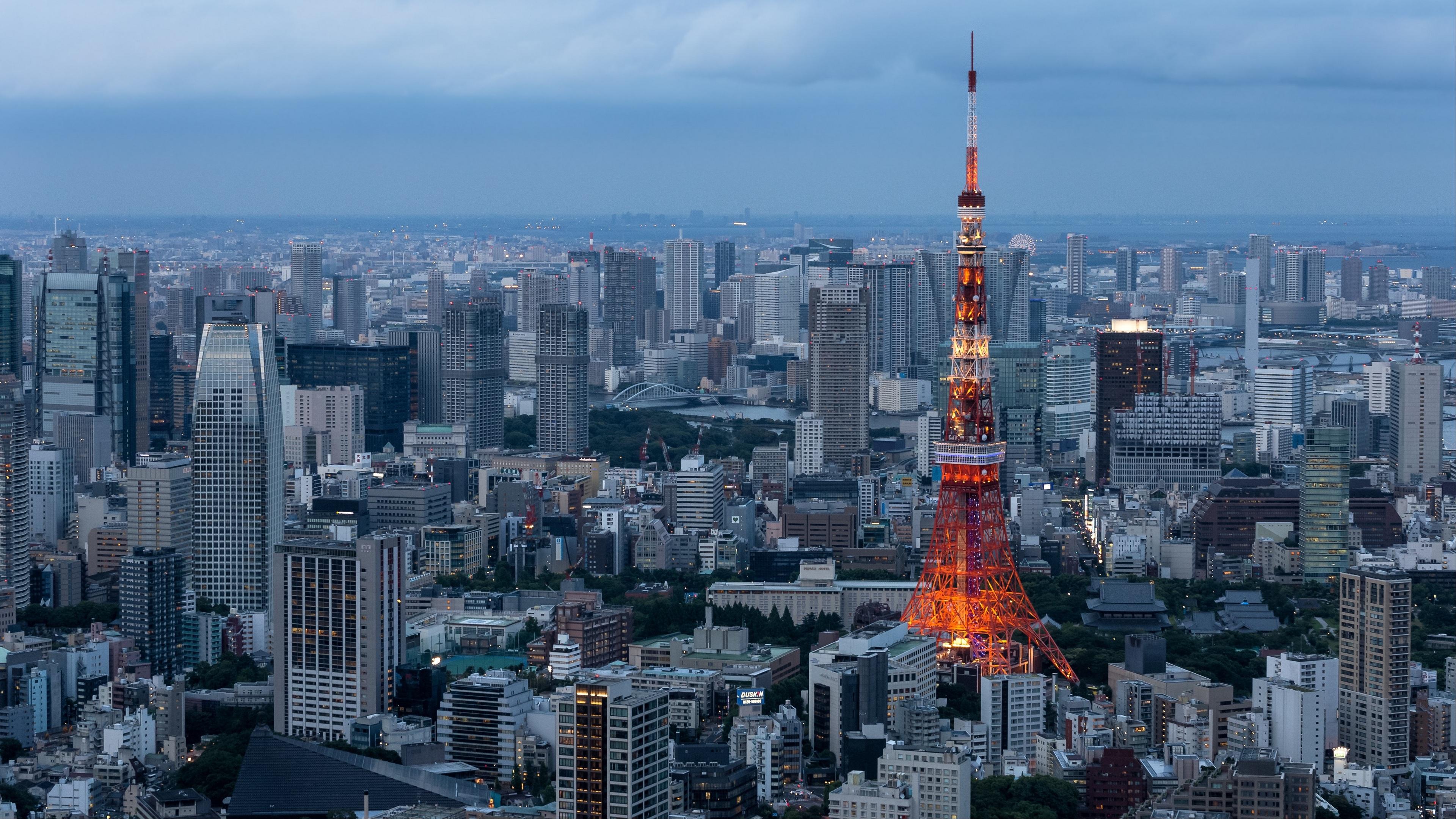 3840x2160 Wallpaper 4k minato, tokyo, skyscrapers, buildings 4k Wallpaper