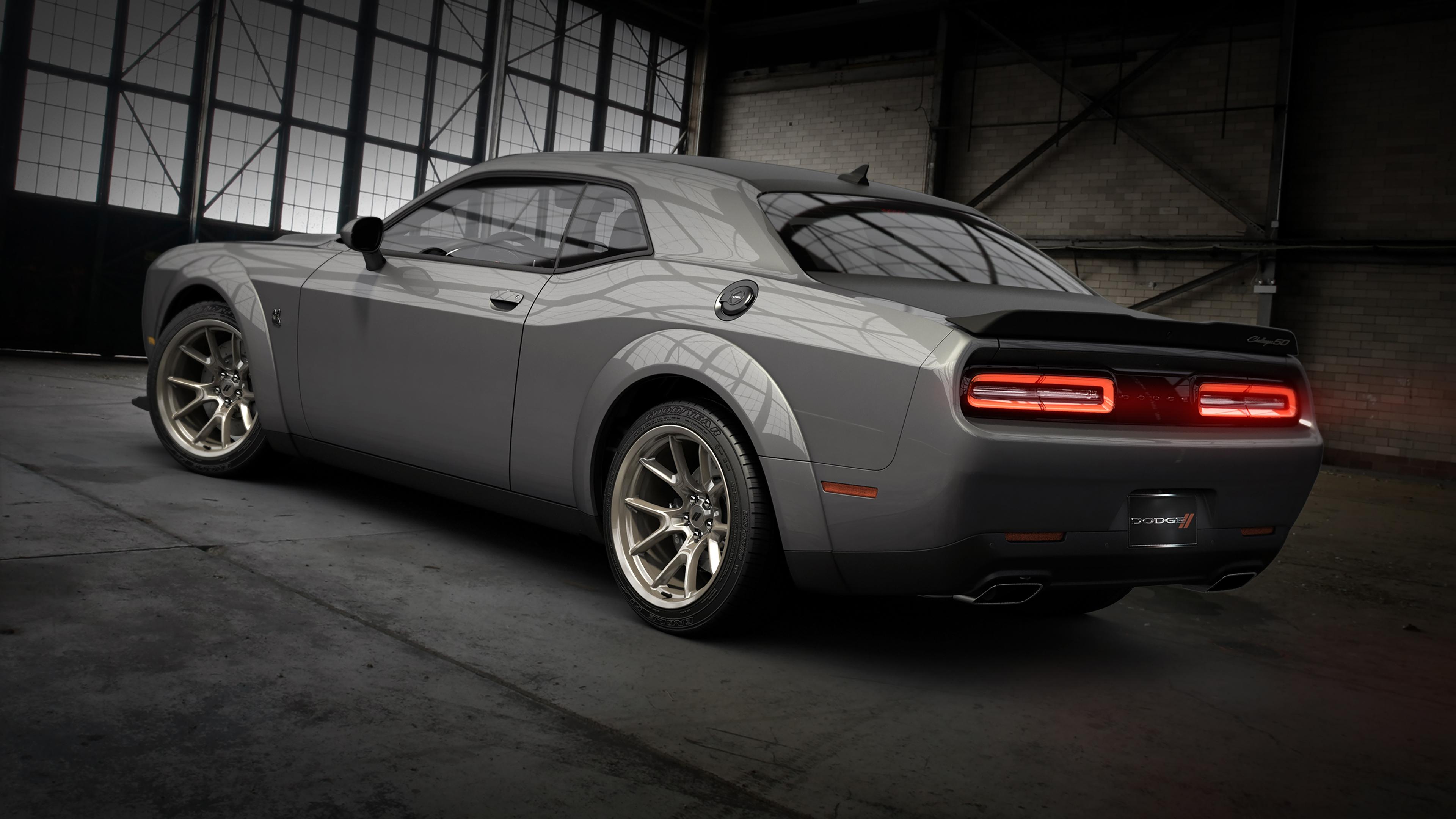 3840x2160 Dodge Challenger RT Scat Pack Widebody 50th Anniversary Commemorative Edition 4K 3 Wallpaper. HD Car Wallpaper