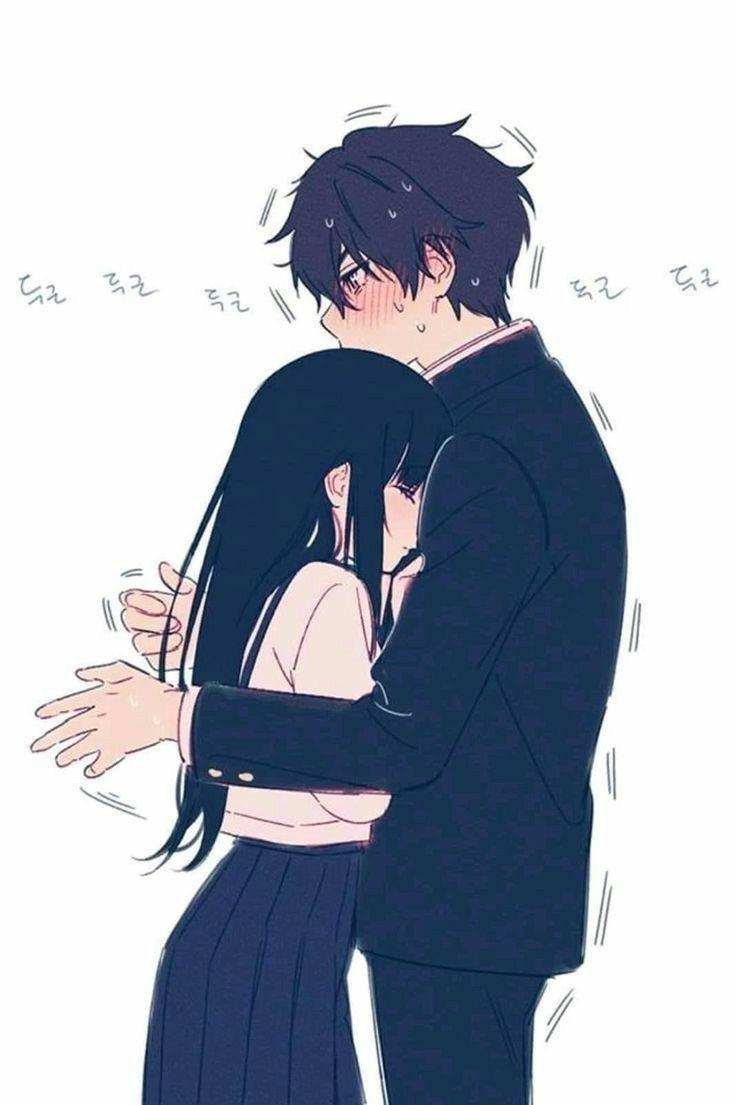 Anime Couple Cuddling by starrynights8 on DeviantArt