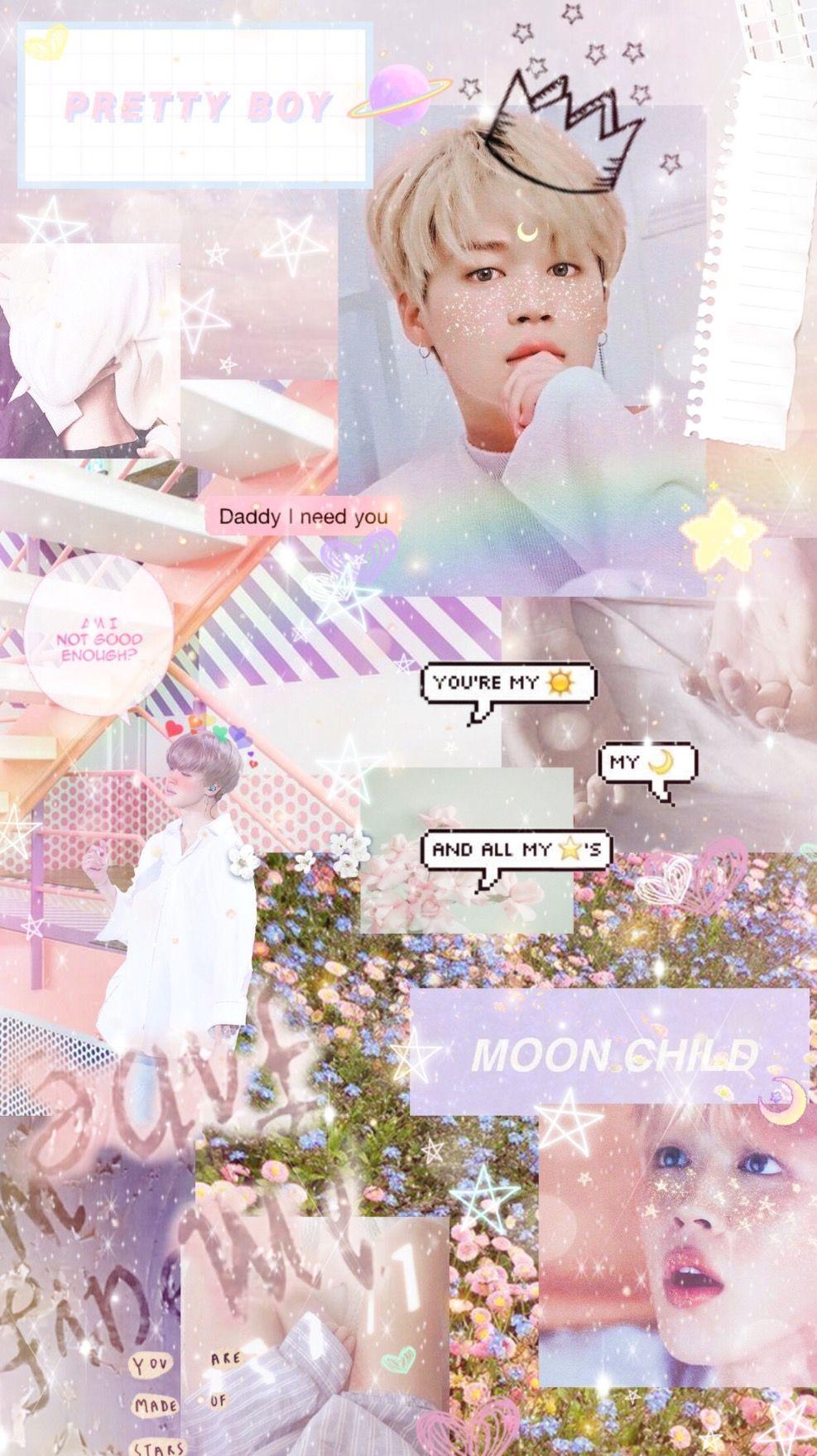 987x1759 Jimin Aesthetic Pink Wallpaper